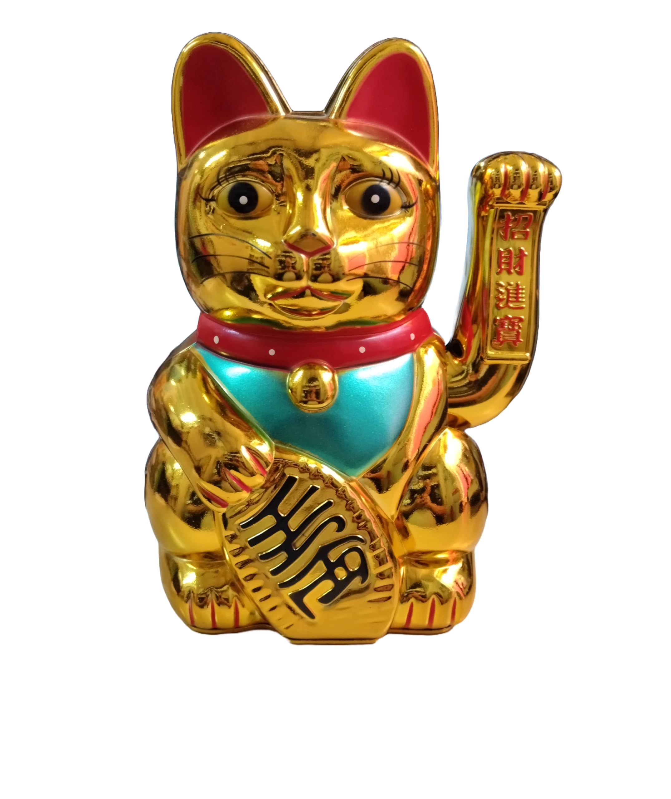 招财猫 Maneki-Neko 招き猫 Lucky Cat Charm Beckoning Cat Golden