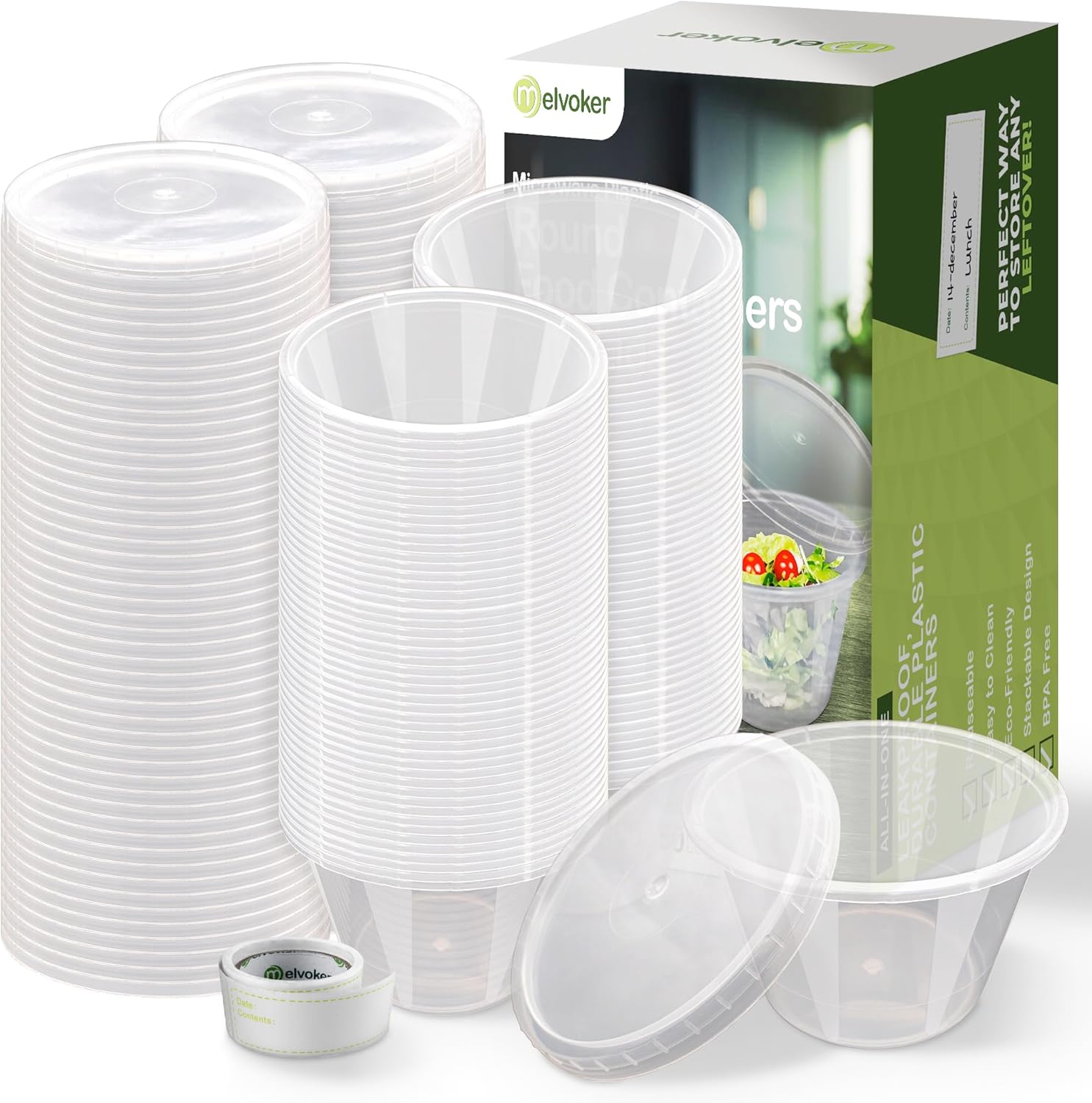 Round Plastic Containers with Lids 4oz - 100 Pack-image-6c3ae7e6-63d8-4808-9b75-a61c2489cdad-25118