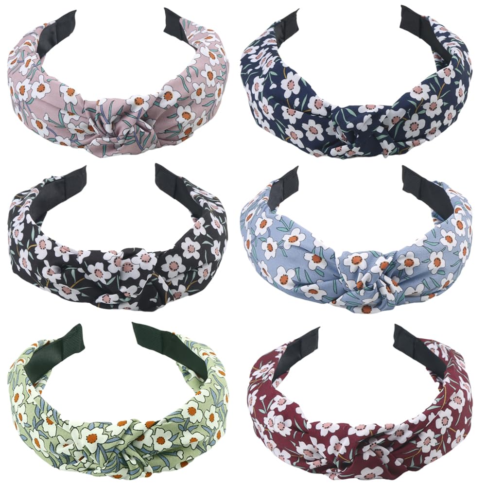 Stylish Women's Knot Headbands - Mixed Prints, Fashion Hair Accessories, 6 Pack-image-7cc9234f-f219-406f-a533-7b0d7925cba8-56828