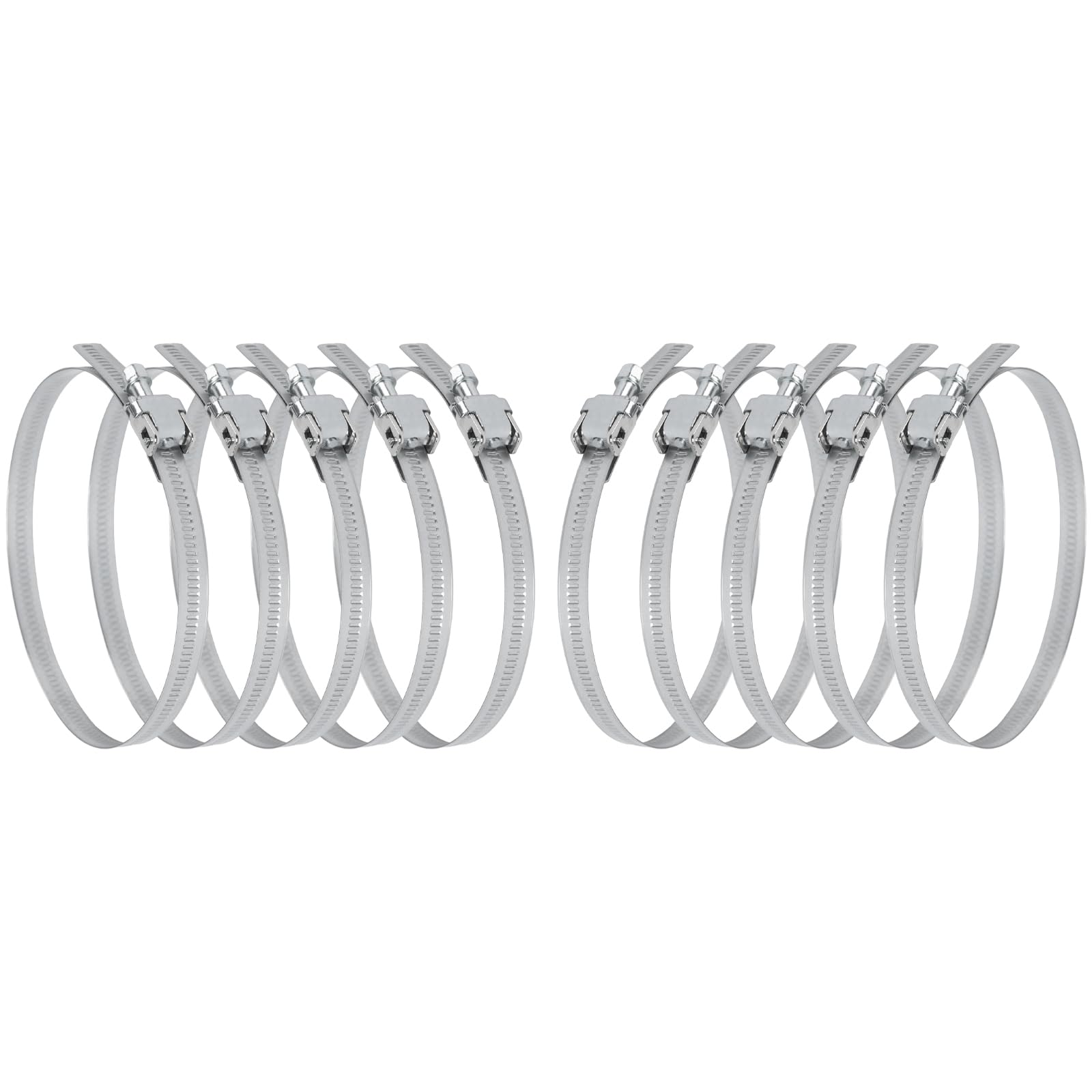 Vent Systems Ø300 mm / 12" Adjustable Galvanized Steel Duct Clamps - Pack of 10 for Dryer & Automotive-image-a106d084-9bbd-4710-8e08-8c57305c3c5d-60240