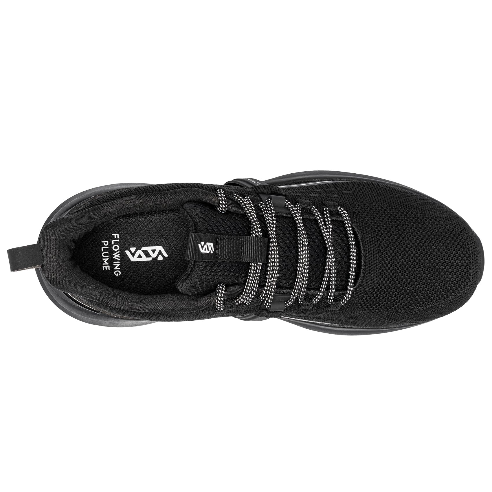 FLOWING PLUME Waterproof Shoes Mens Running Trainers Lightweight Walking  Casual Tennis Sport Fitness Athletic Sneakers(Pure Elegant