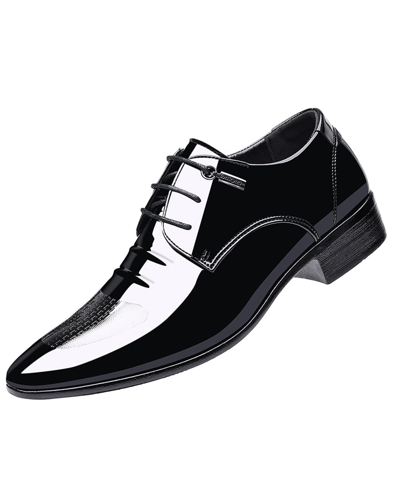 Men's Leather Brogues Dress Shoes - Black UK 6.5-image-fd527487-fe97-43fe-8fda-8646ec5c2460-78851