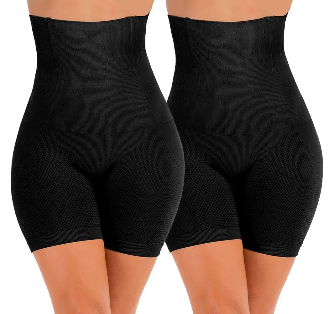 Women's Tummy Control Body Shaper - 2*Black XS-image-e197824c-8f72-44dd-8cf4-b421463e98af-108111