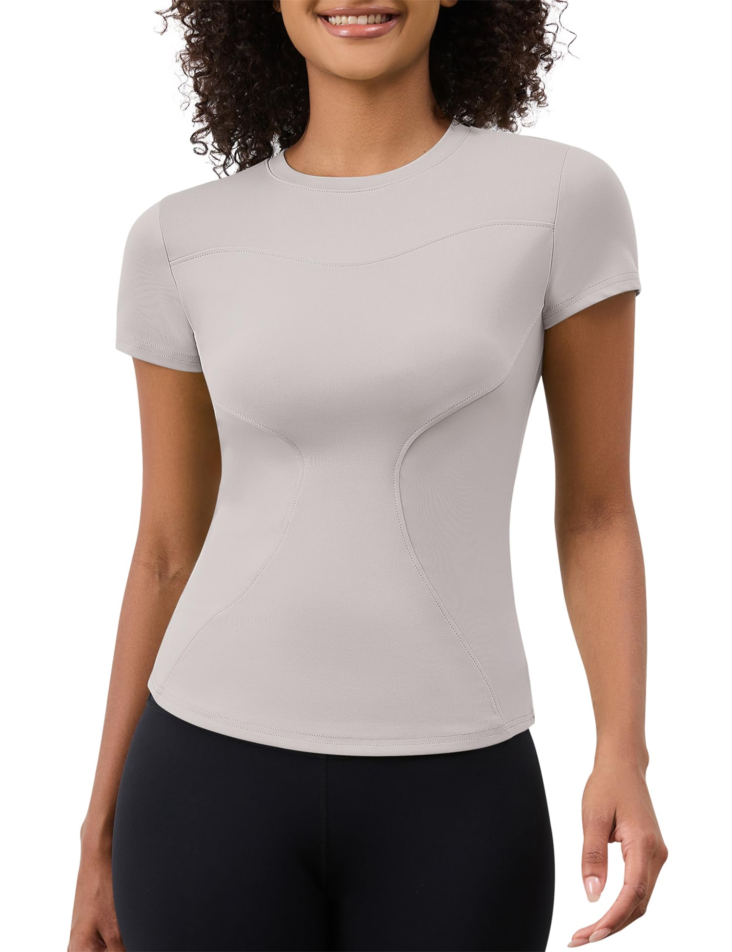 Women's Sports T-Shirt Quick Dry - Ivory Grey L-image-e5e5647c-cd69-483b-ac05-93fd2551deae-112343