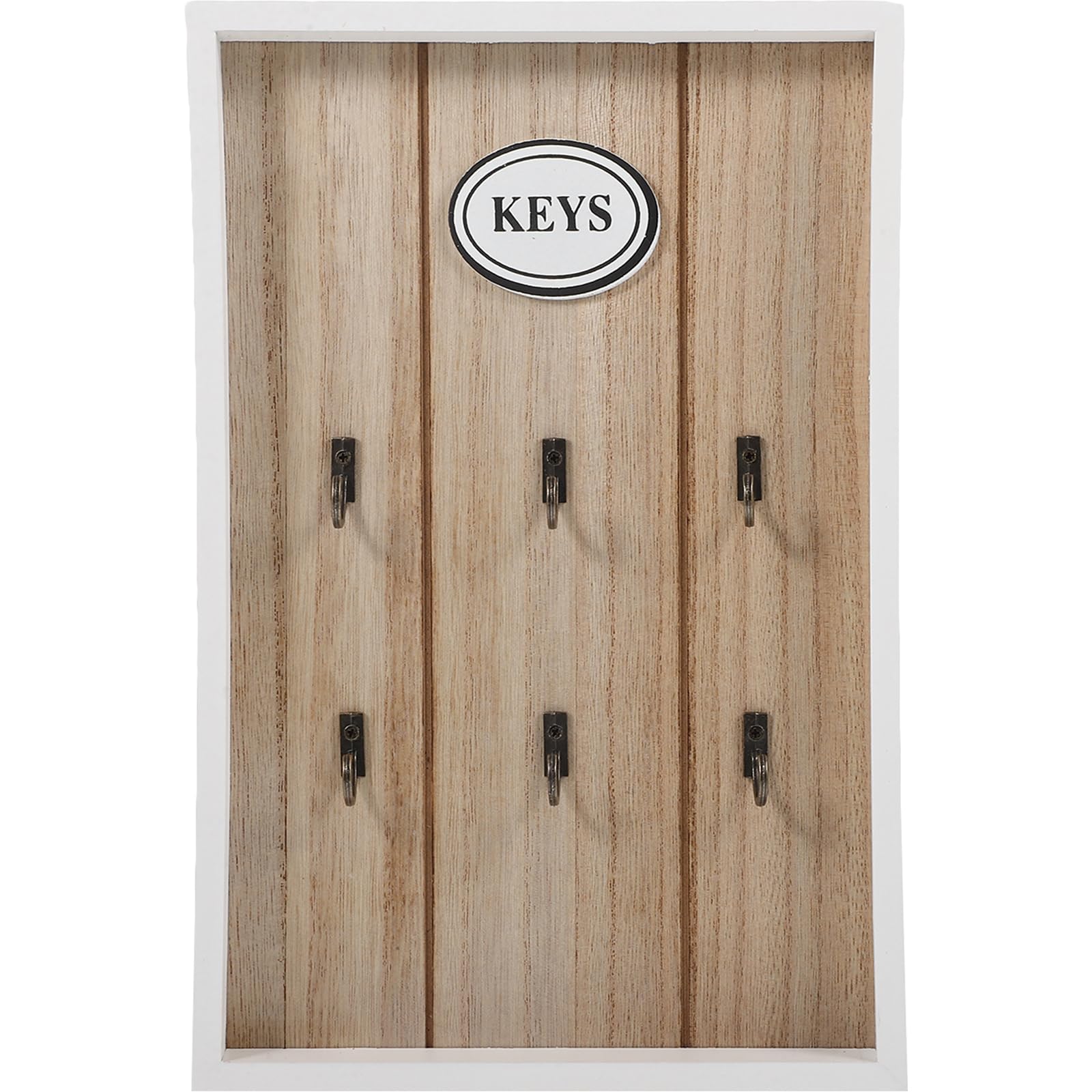 Wooden Key Holder Wall Mounted - Berry 20x30cm