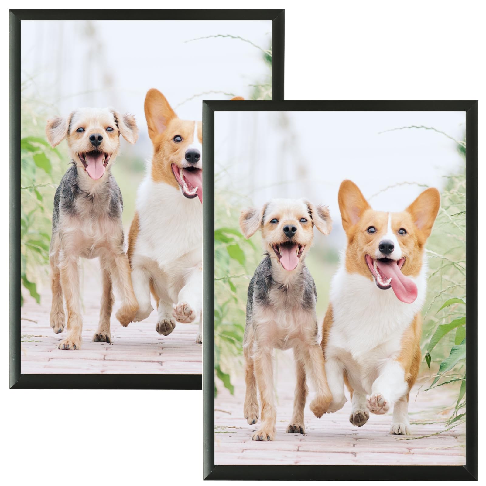 A3 Black Aluminium Photo Frame Set of 2 - 29.7x42cm Picture & Certificate Display with Plexi-Glass-image-c2059bcf-d6a4-46e5-a2bf-4b36df58c04a-68248