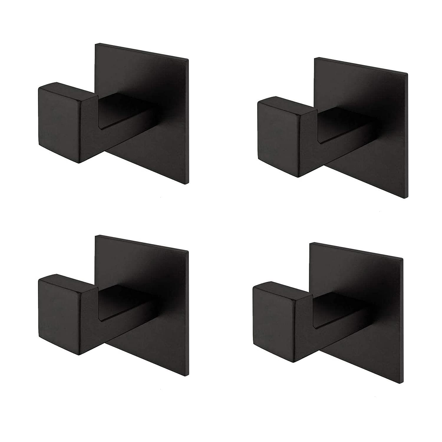 Self Adhesive Towel Hooks 4 Pack - Matte Black 4PC-image-2596edd5-15e2-4c20-8013-40e255da31f0-109657