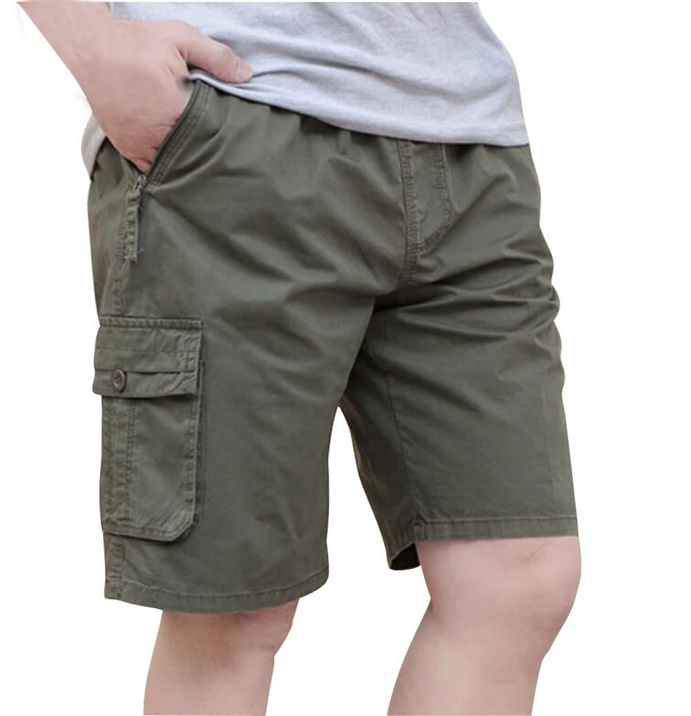Men's Elastic Cargo Shorts - Army Green 42-image-50d27f54-8b7d-43cf-8e92-dd7db9337476-113446