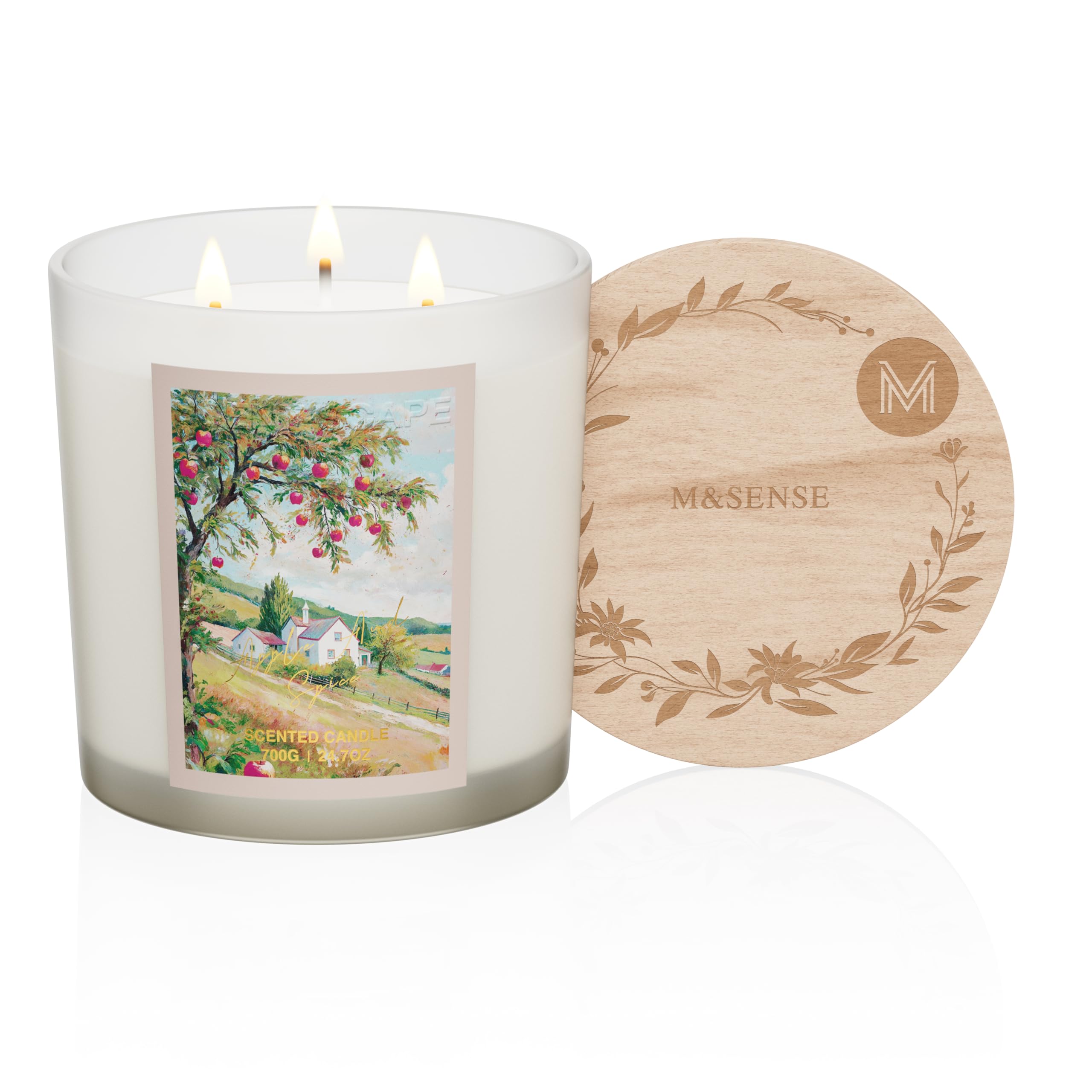 3 Wick Scented Candle Soy Wax - White Apple and Spice-image-61232ad7-51c1-4898-8628-834f59e92ef2-121302