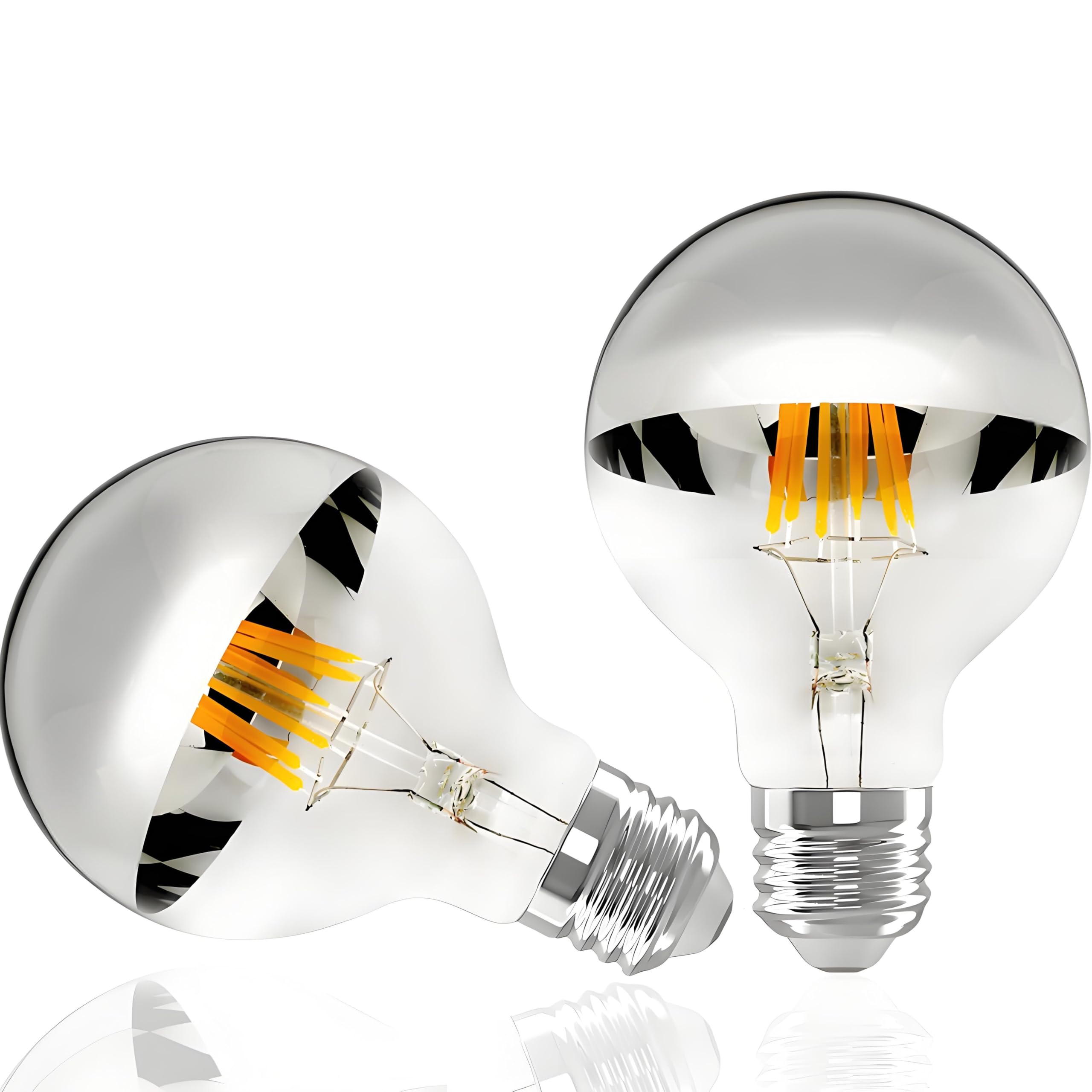 E27 LED Bulbs 6W Vintage Dimmable - Warm White-sil 2pcs-image-7378871e-918d-4a89-9096-b977bb9150ca-106019