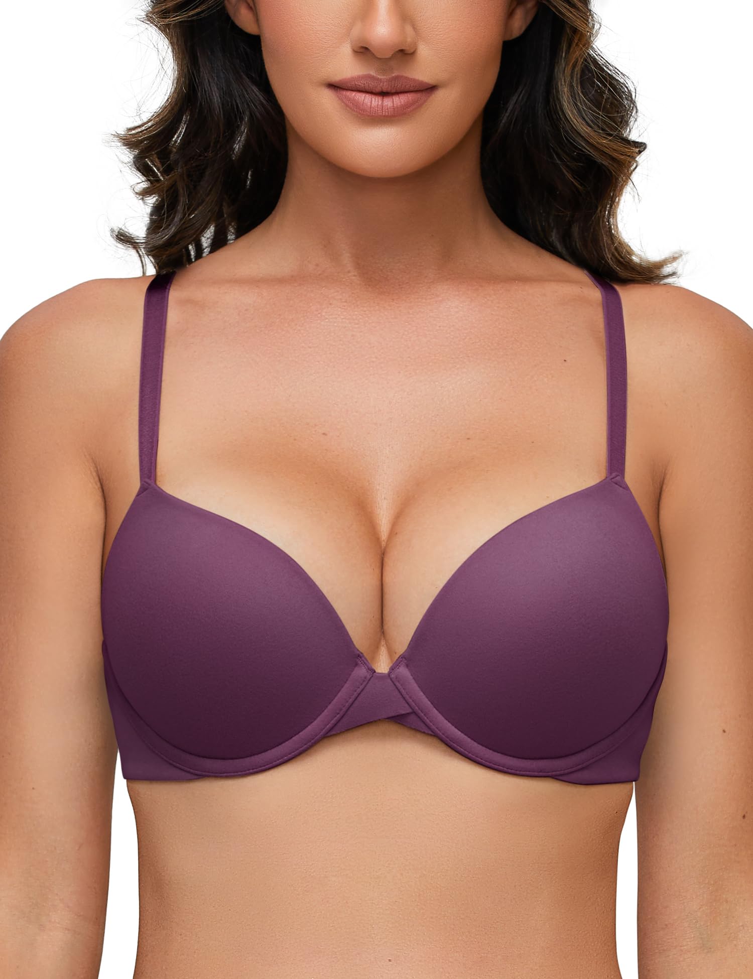 Women's Push Up T-Shirt Bra - Purple 36D-image-66226d7c-c95f-4390-9d41-001bceb6637c-93957