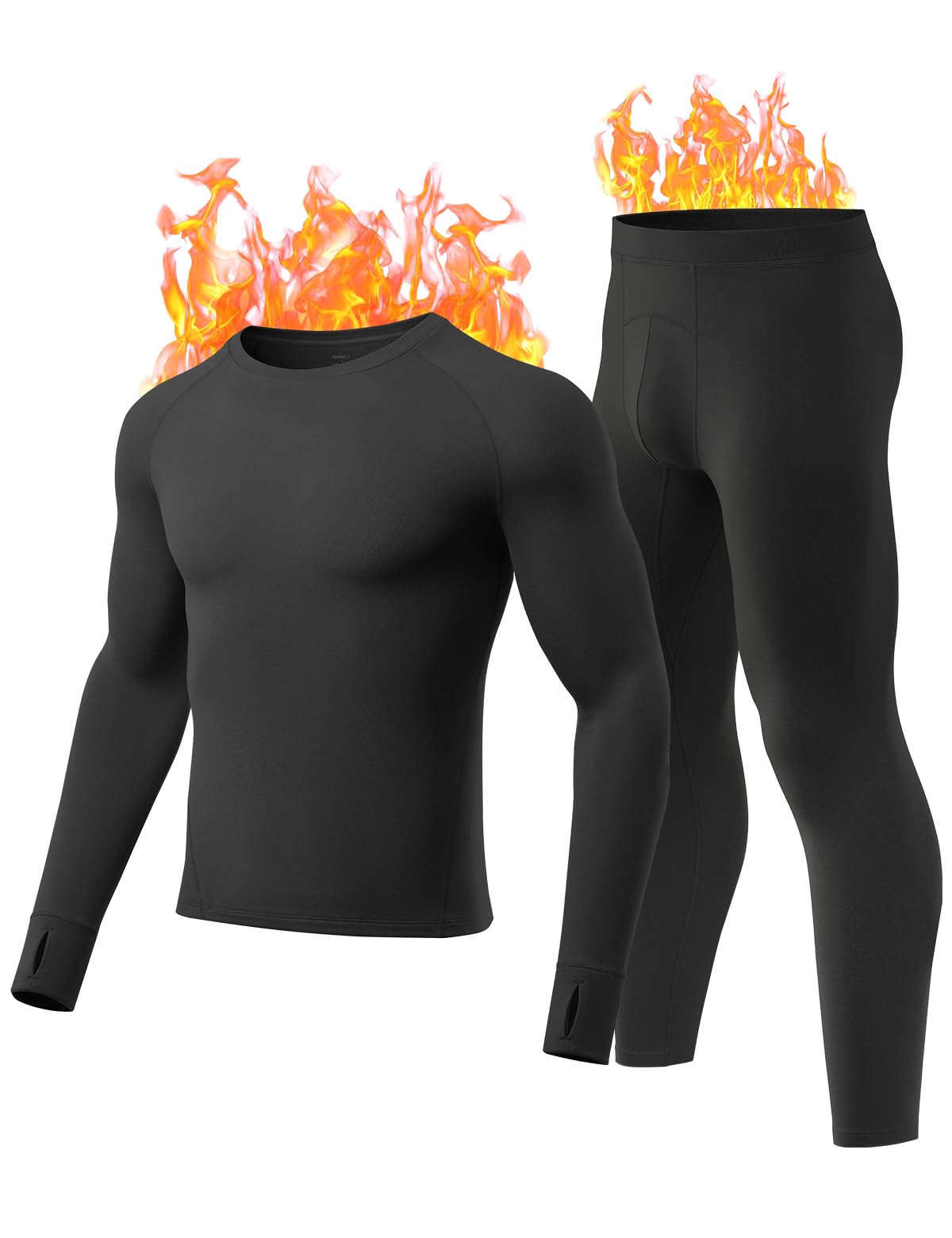 Men's Thermal Underwear Set Fleece Lined - Black XXL-image-cee1179f-f7e0-4cd5-9019-333bf53534d4-112842