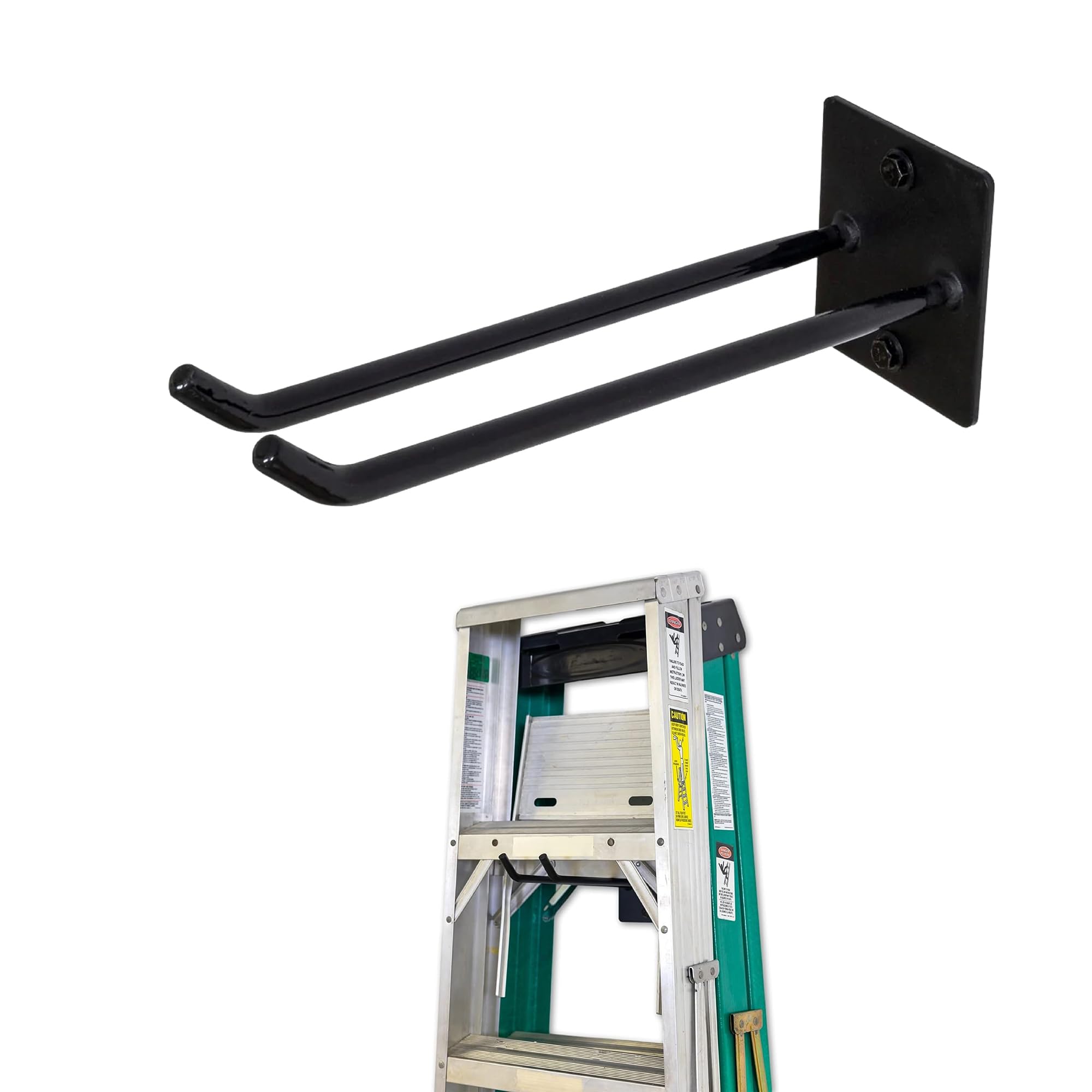 Steel Ladder Storage Wall Hook - Black XL-image-02089f25-7a45-43d9-8b43-0b2d95aa3a82-110197