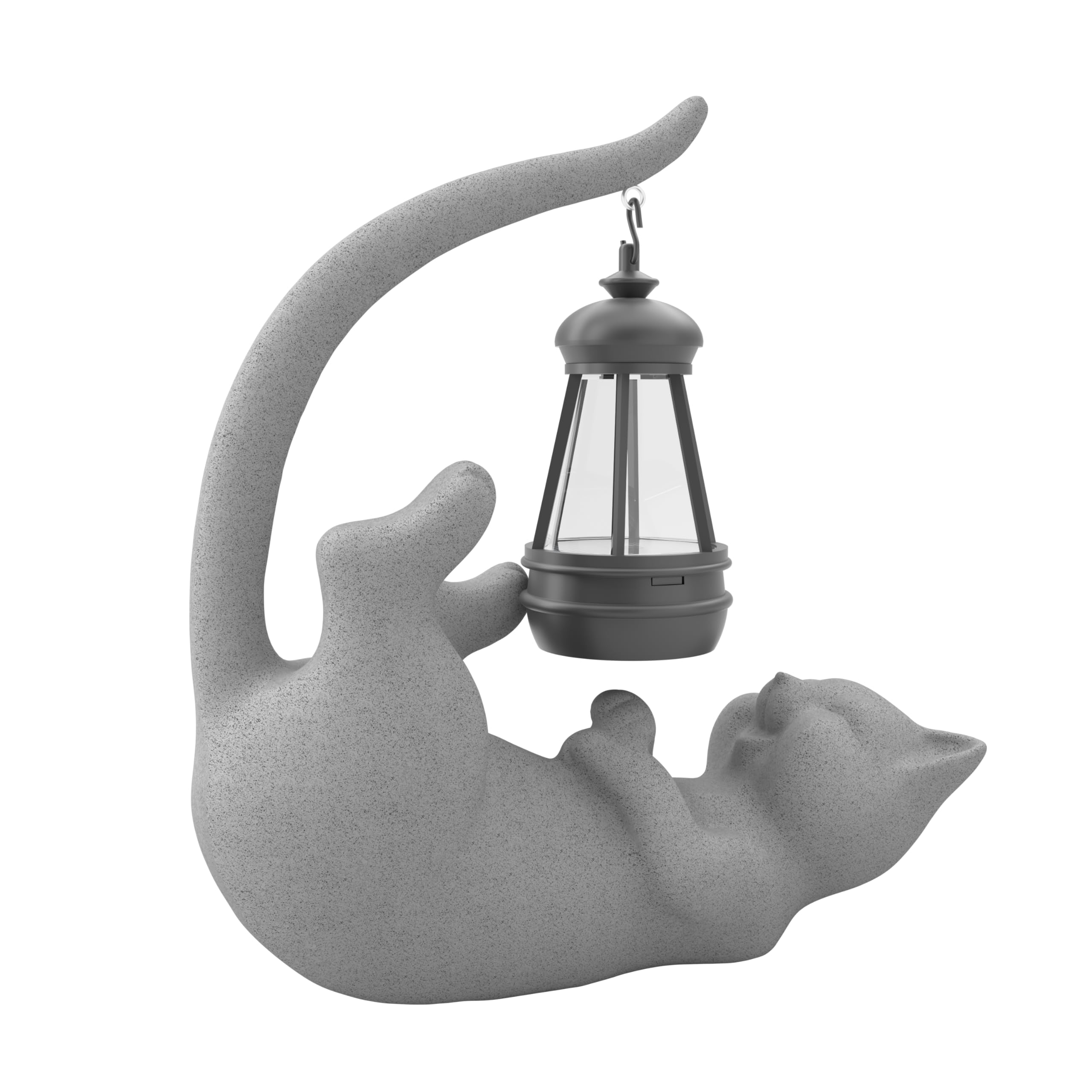 Solar Garden Cat Statue Light - Grey Lying-image-c029fa45-3db9-4683-bcb3-bf3f2b58dc75-105769