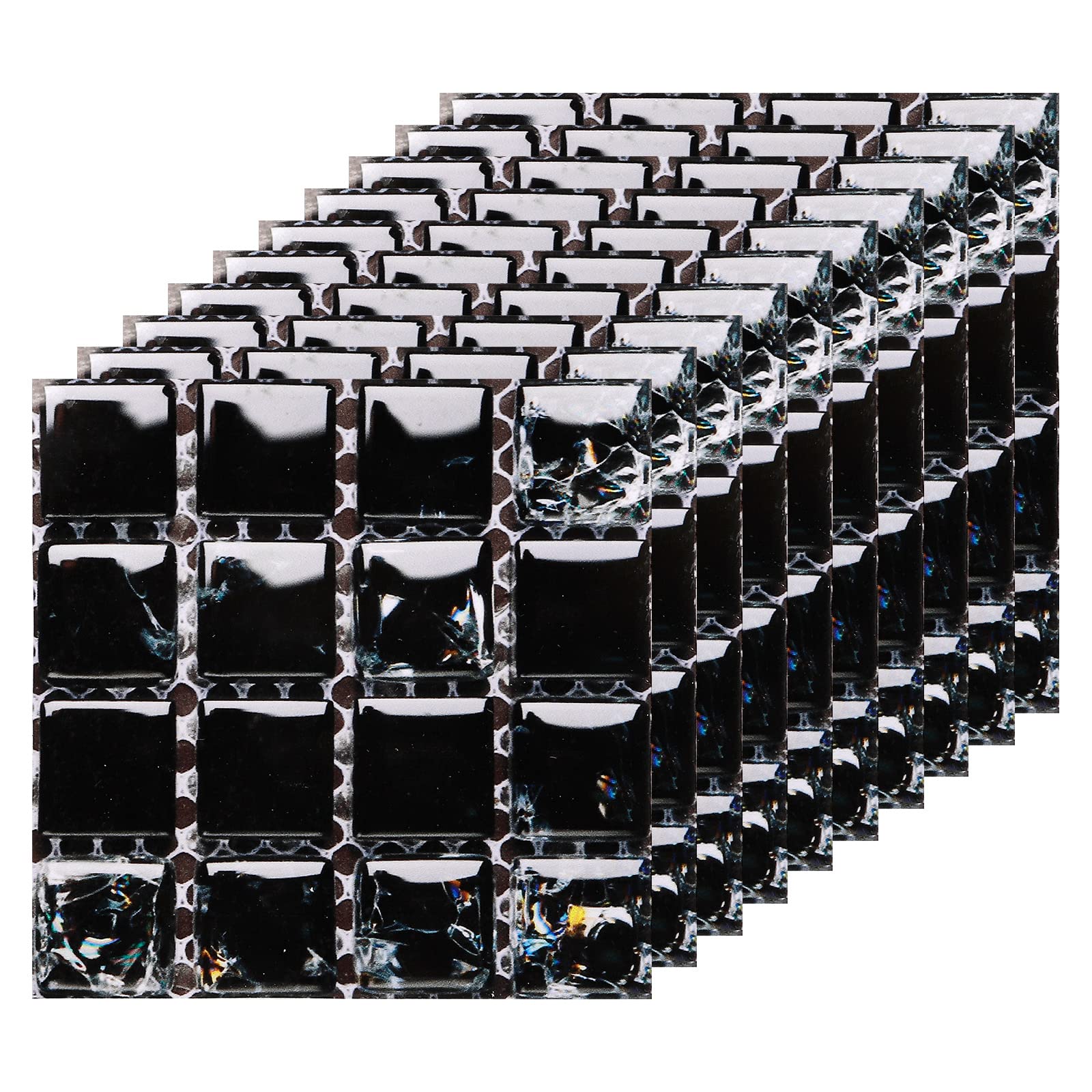 sourcing map Peel and Stick Wall 25Pcs 3.94"x3.94" Small Black-image-103e49ca-964e-43d8-b3af-e6933d830169-63017