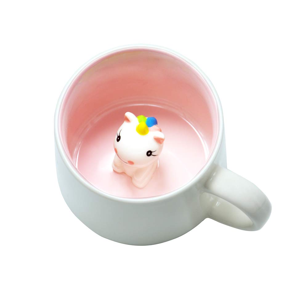 3D Unicorn Coffee Mug 12oz – Handmade Cartoon Cup for Women & Kids, Perfect for Gifts & Room Décor