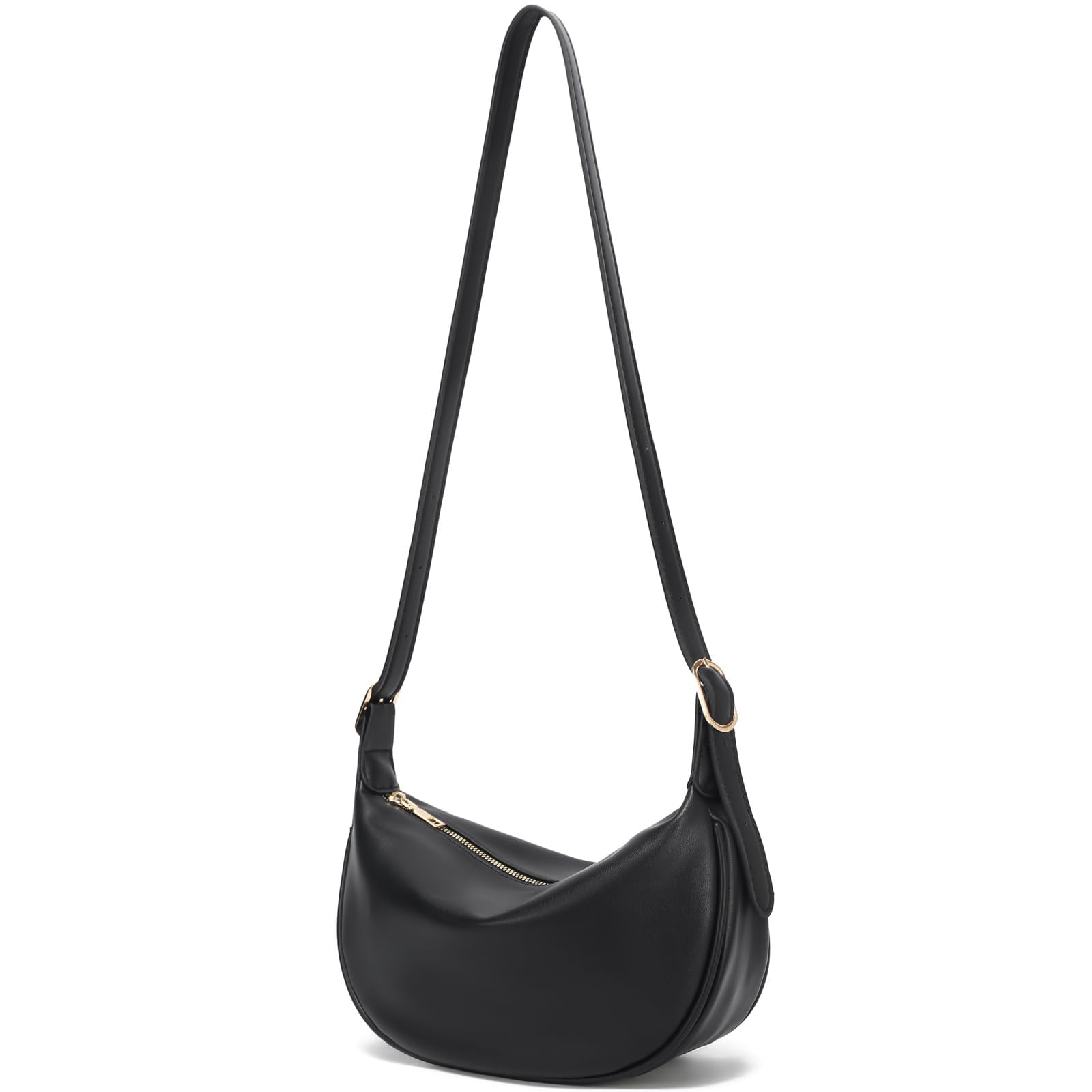 ■MUCENT■ Moonbella l Logo Crescent Hobo Crossbody Bag □MUCENT□ Moonbella l Logo Crescent Hobo Crossbody Bag