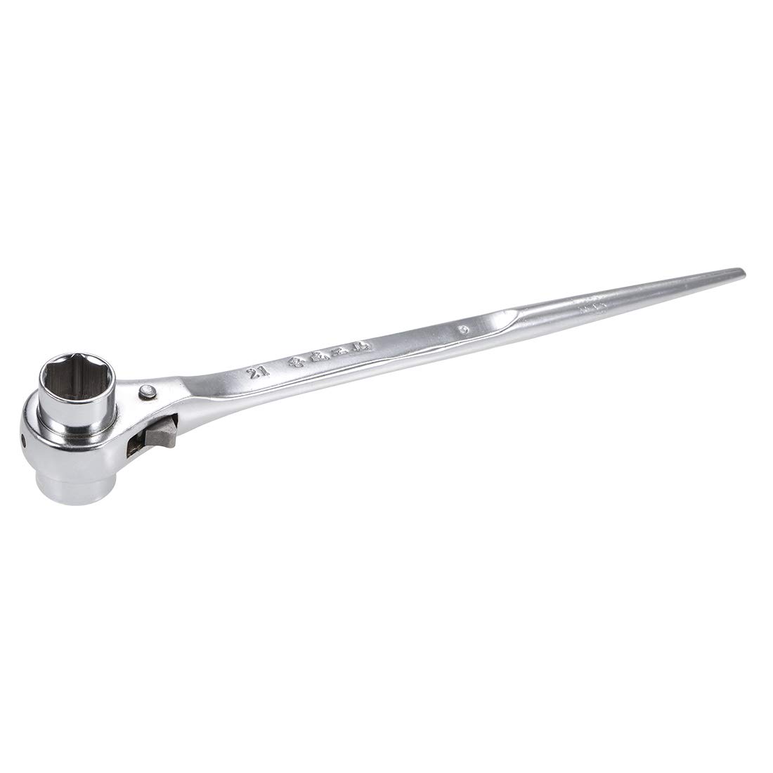 Scaffold Ratchet Spanner Wrench - Silver 21mm x 22mm