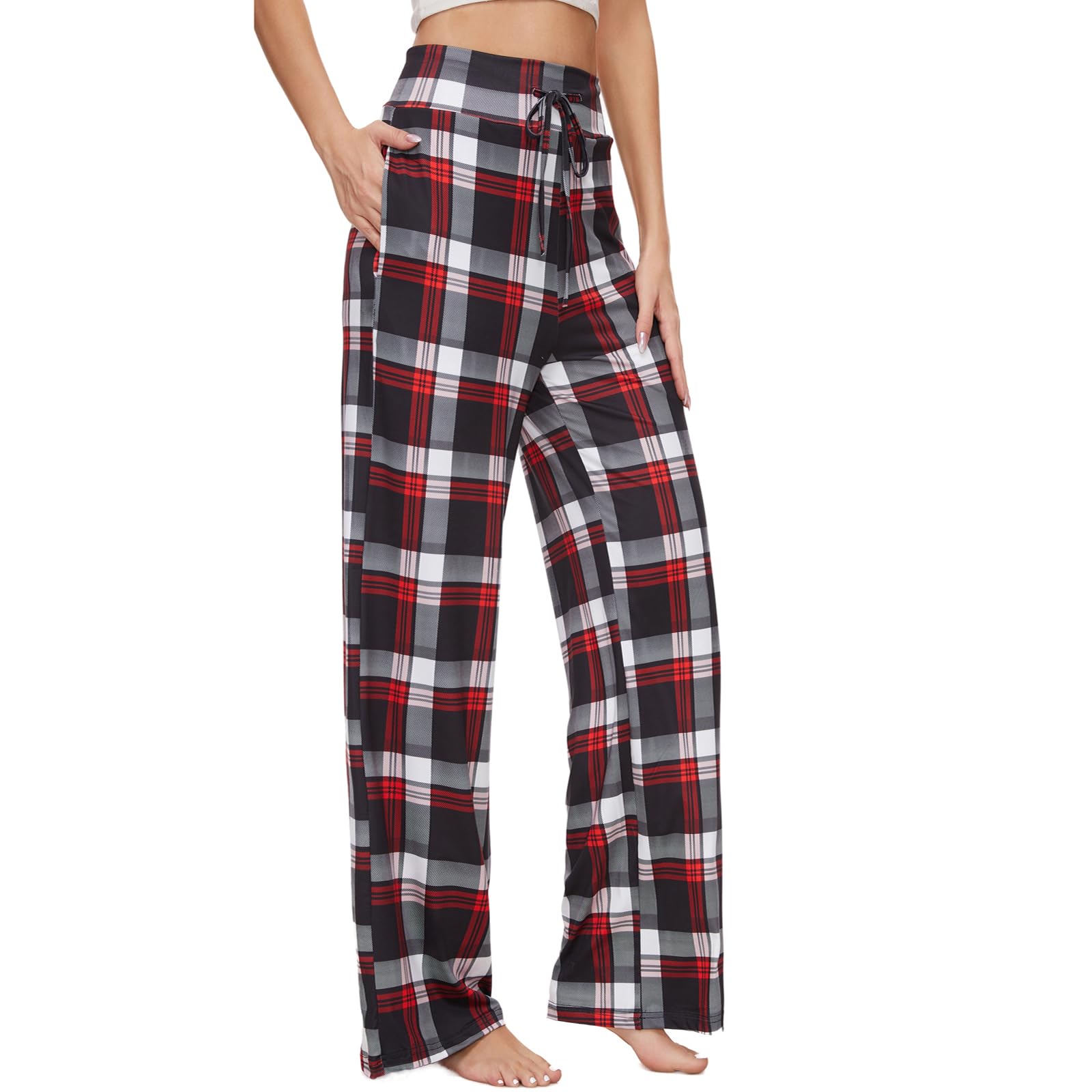 iniber Women's Floral Wide Leg Pajama Pants Casual Yoga Palazzo-image-e69cdb86-0fcb-44e7-8e0e-0170c98ad8b4-63403