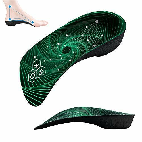 Plantar Fasciitis Insoles for Women and Men, QBK High Arch 3/4 Green-image-f3894293-39af-45e3-a7c8-3a68b994c235-161101