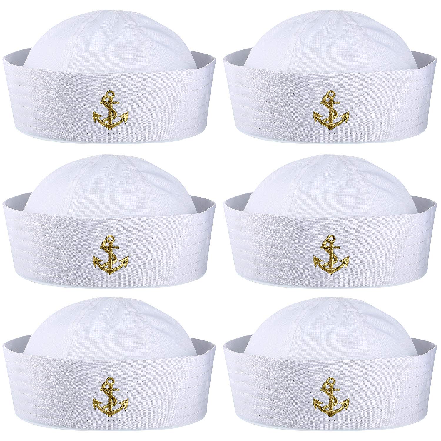 Adult Sailor Captain Hats Set - White 23inch-image-b3b55788-2a20-44f0-a384-930844befc8a-118571