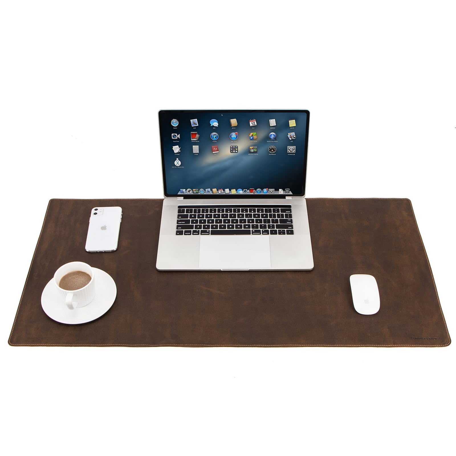Leather Desk Mat Large - Brown 80x40cm-image-c858e872-f566-4765-9cd3-c4e3958371cb-111027