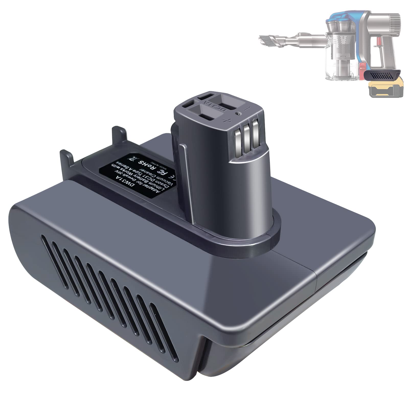 Dyson Type B Adapter for Makita 18V Battery - Grey For Dyson Type B-image-5839aaf5-b612-46d1-a62f-5514a705add1-116213