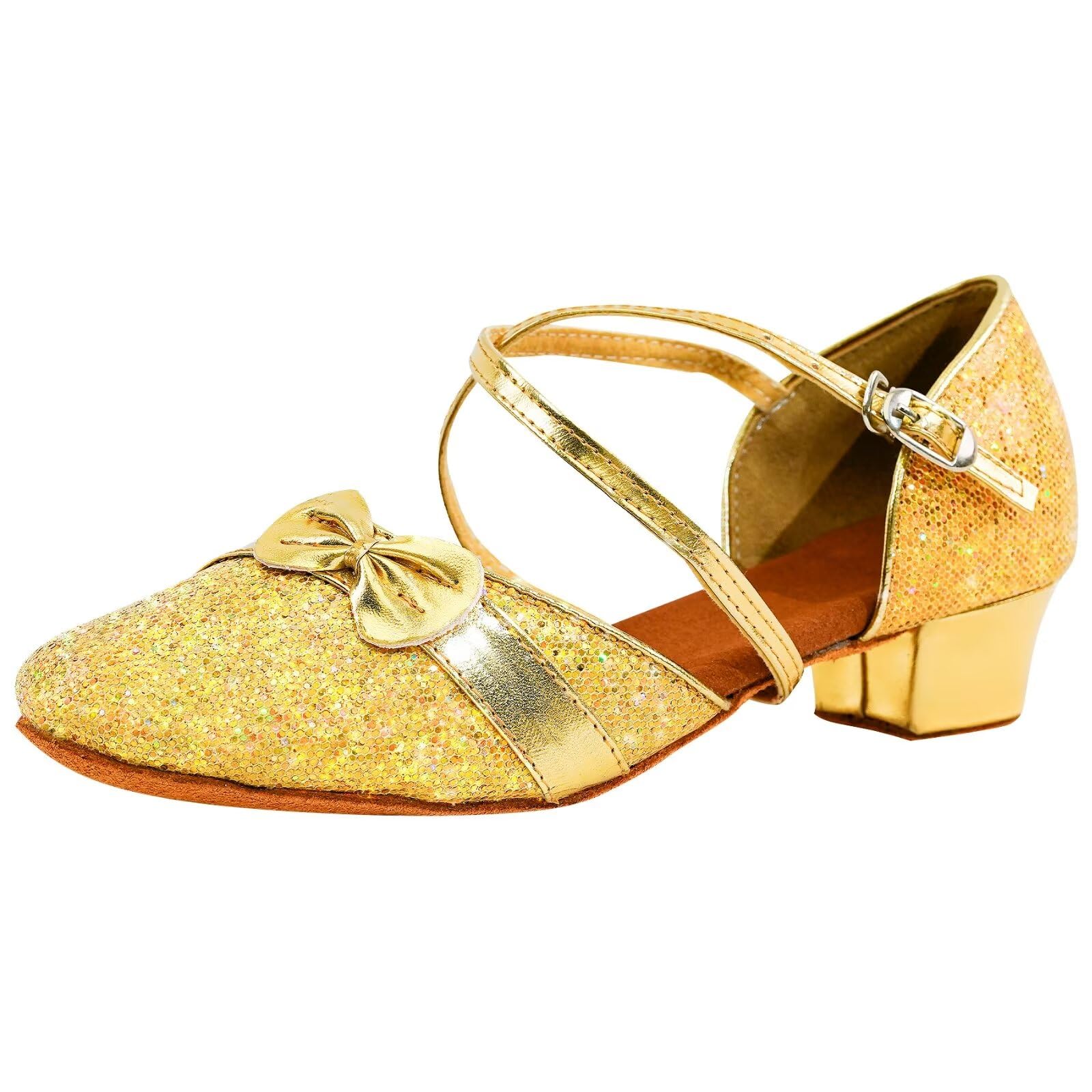 Girls Glitter Ballroom Dance Shoes - Gold UK 12.5 Child-image-b1dd9529-f41d-4ec2-89c0-296d6e4ef09f-114861
