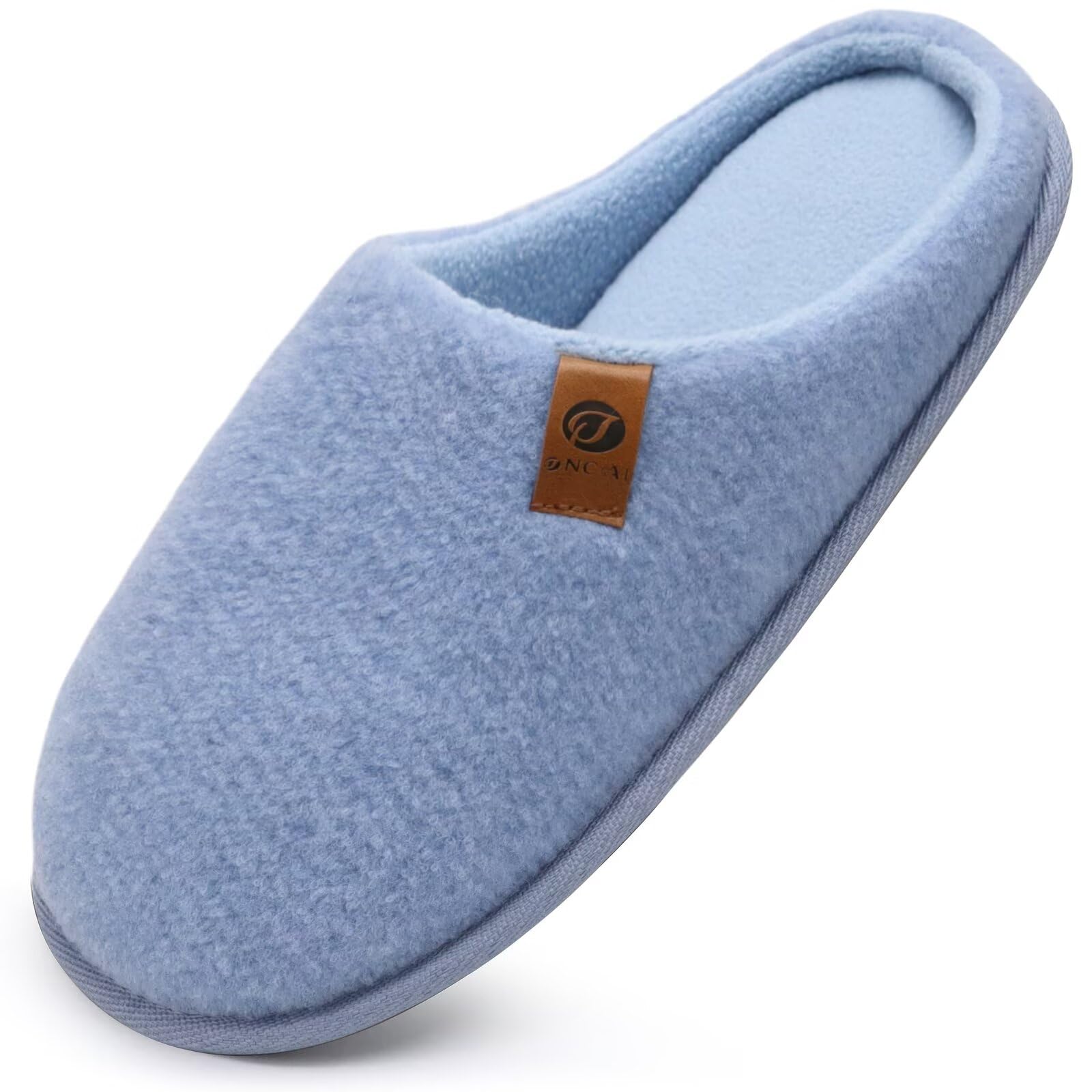 Men's Felt Slippers Memory Foam - Light Blue UK 13-image-b6862688-6ca3-422a-a814-c196b41325d7-119481