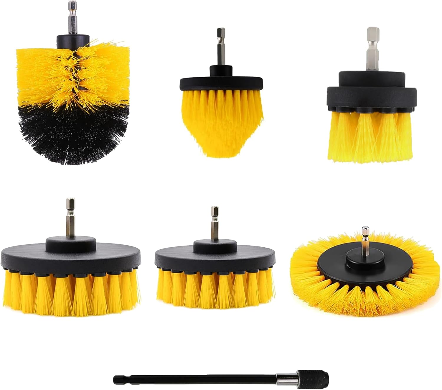 Electric Drill Brush Attachment Kit - 7 Pack-image-5784da04-ad77-443e-b645-f2168e51776e-67885