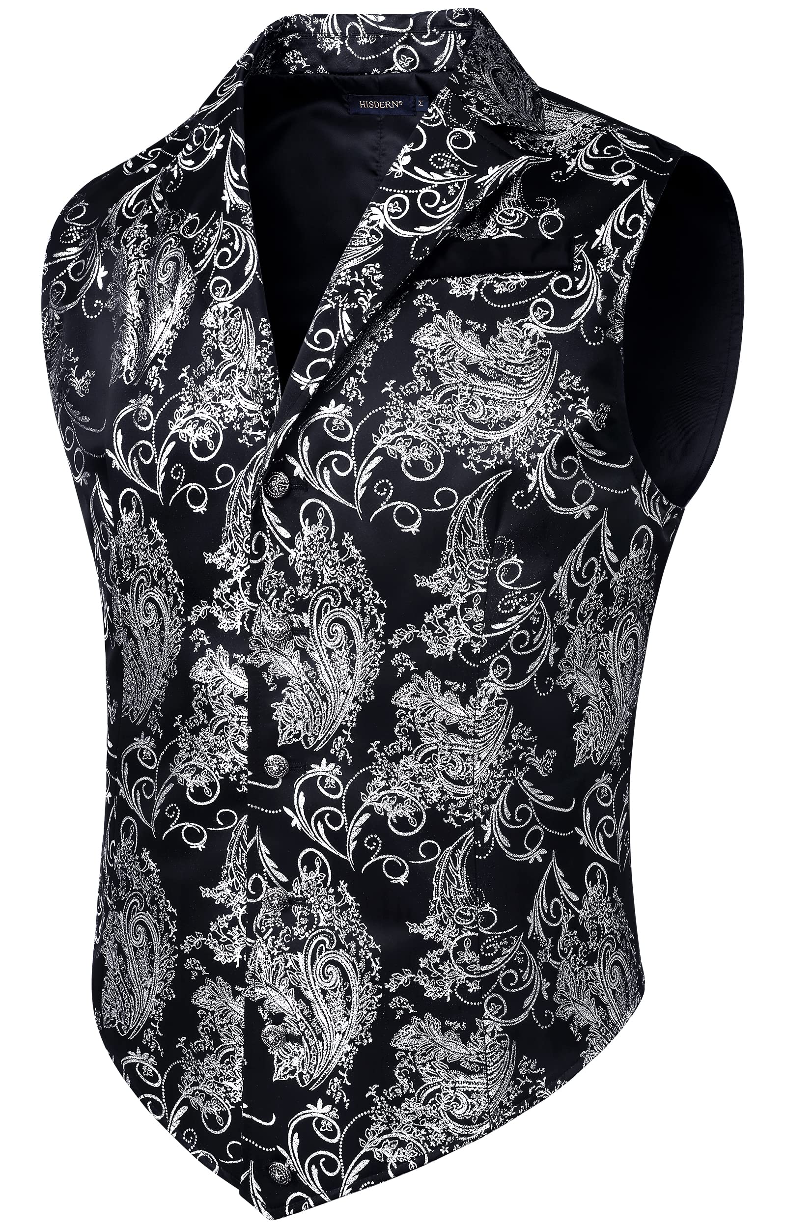 Men's Vintage Paisley Waistcoat - Navy Blue 3XL-image-aa9b2c40-a001-4fbf-b74c-b4b72405f039-104736