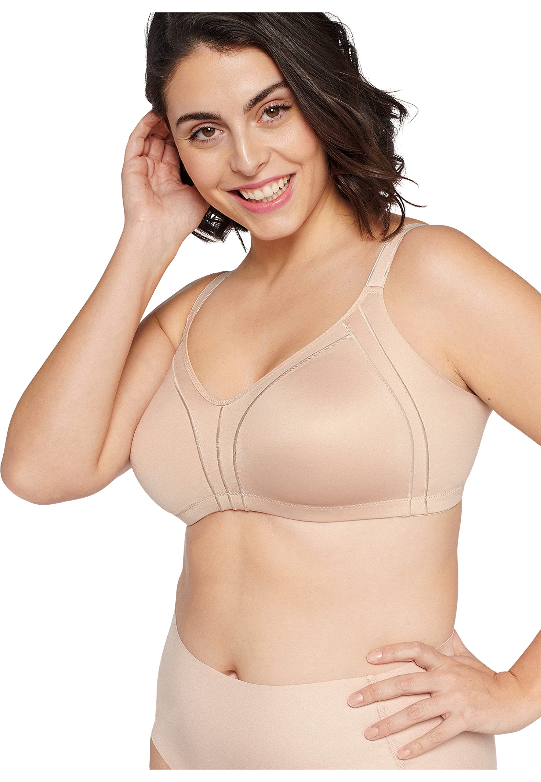 Women's Minimiser Bra - Beige 46B-image-9cab0216-e603-4535-860c-b7f0b6a0bfd6-90618
