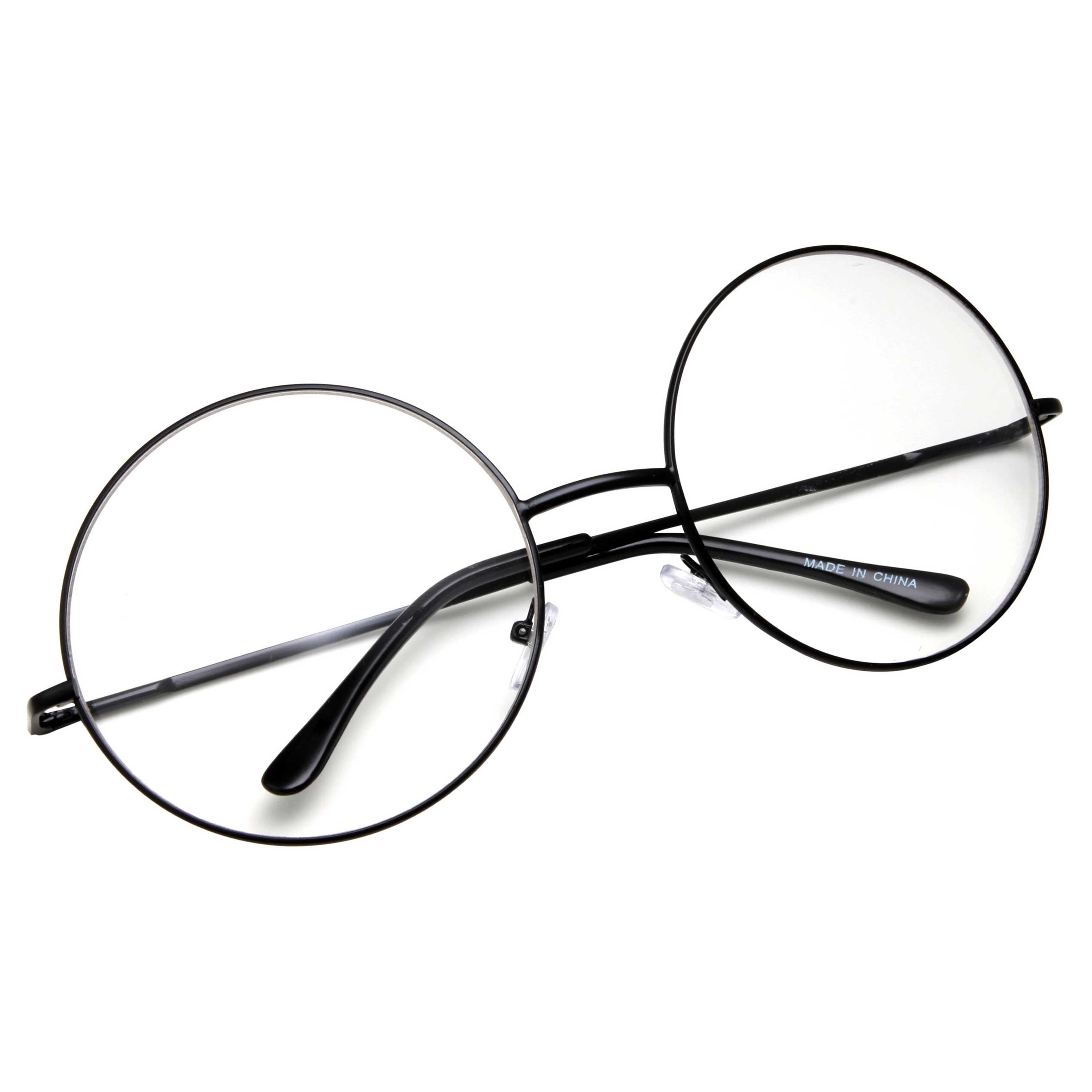 Round Frame Clear Lens Glasses - Black Small-image-667d9c38-4ac2-4dac-9ac4-39c66772ef33-110223