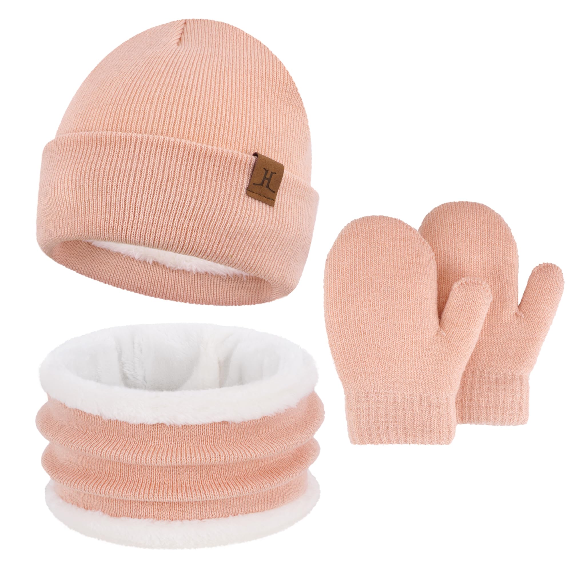ZASFOU Toddler Baby Kids Winter Hat Scarf Gloves Set 0 1 2 3 4 Pink-image-b7f5da04-cb8d-4a98-820f-cb28cd79a32e-41374