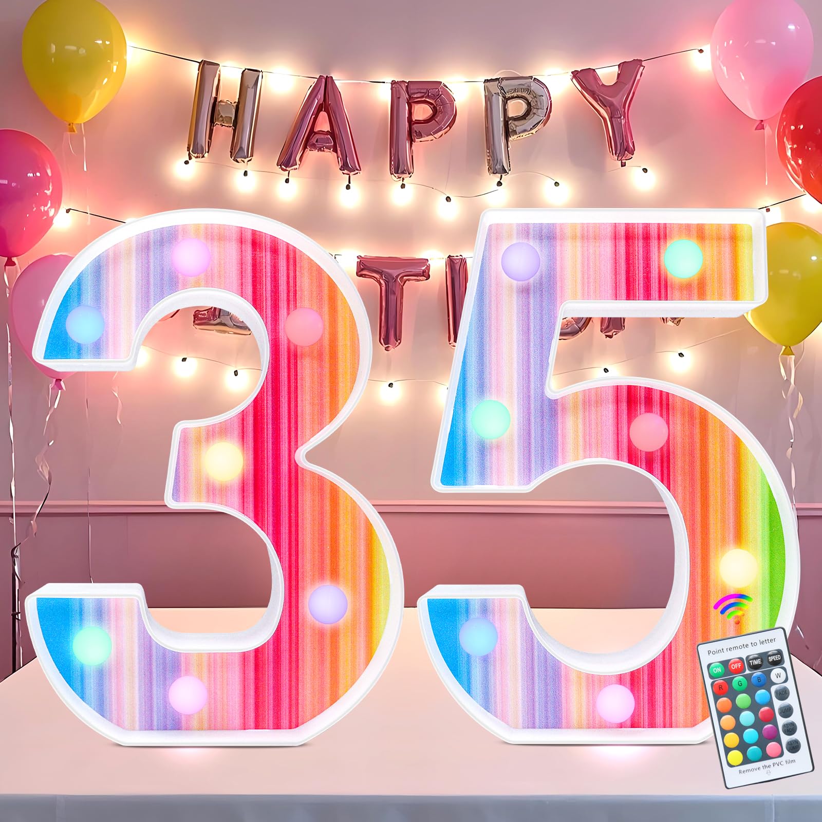 LED Light Up Number 35 Lamp - Rainbow Style-image-b9386ef4-9bf0-4c42-bd1f-659633627c27-103659