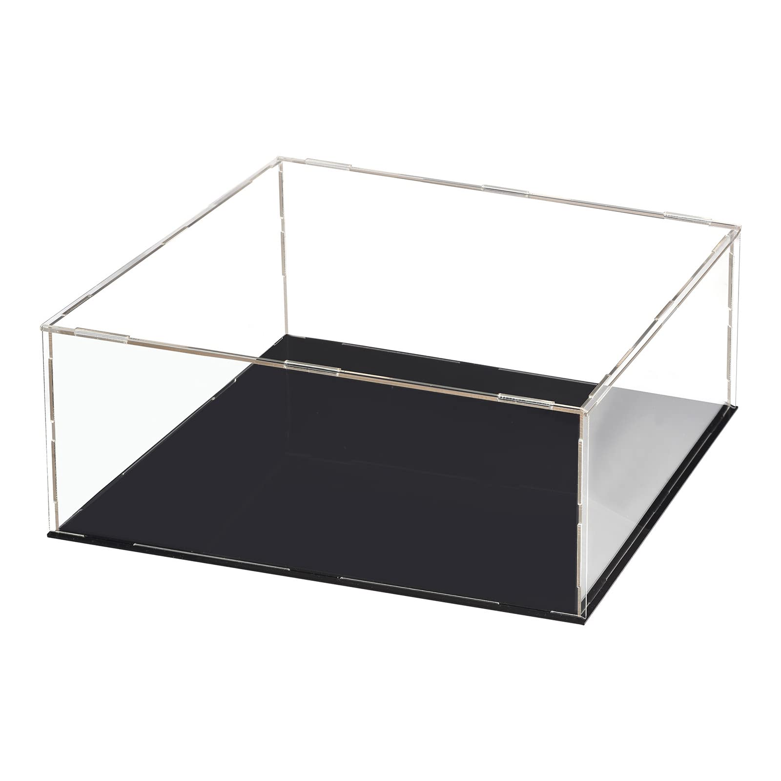 Acrylic Display Case Dustproof Showcase - Black Clear 11.8x11.8x5.9-image-9ba018c1-ce6d-4eb1-9529-a3f219fe8917-113662