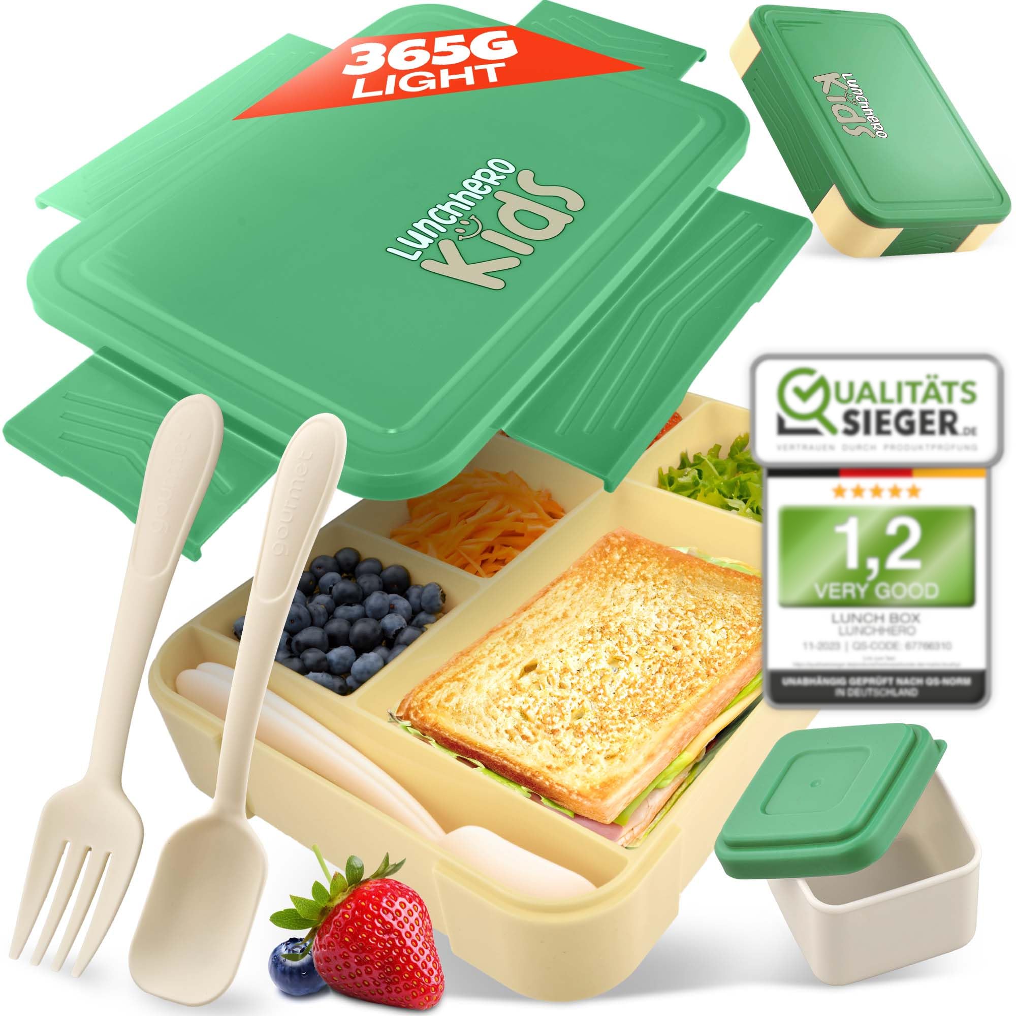 Kids Bento Lunch Box with Leak-Proof Compartments & Cutlery - BPA Free Snack Box for Boys & Girls-image-9c37c33d-333e-4117-a10f-4951fe6deae7-56526