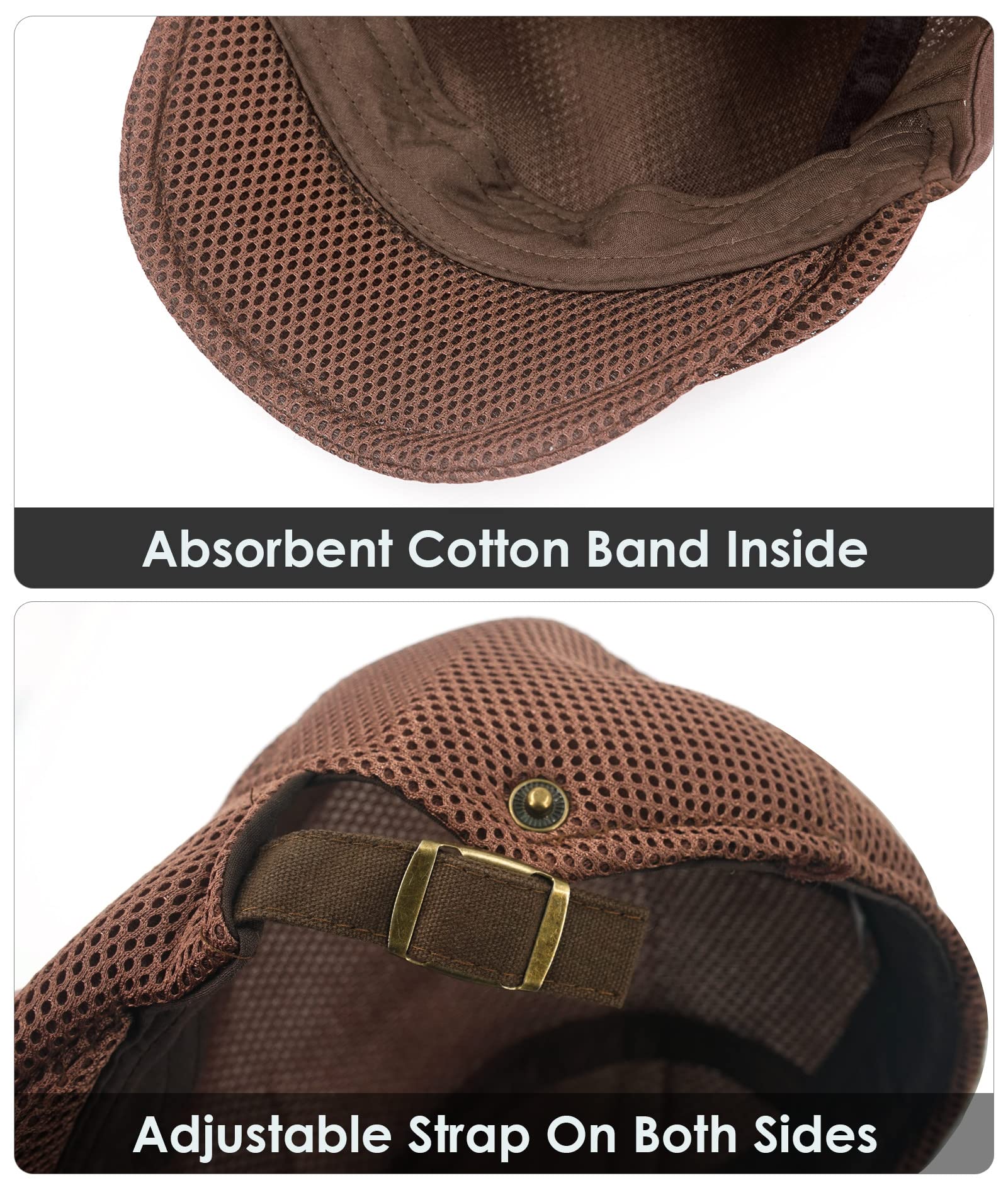 Béret Unisexe En Similicuir Roffatide - Réglable, Style Newsboy - Pour Homme Et Femme, Taille 55-59cm
