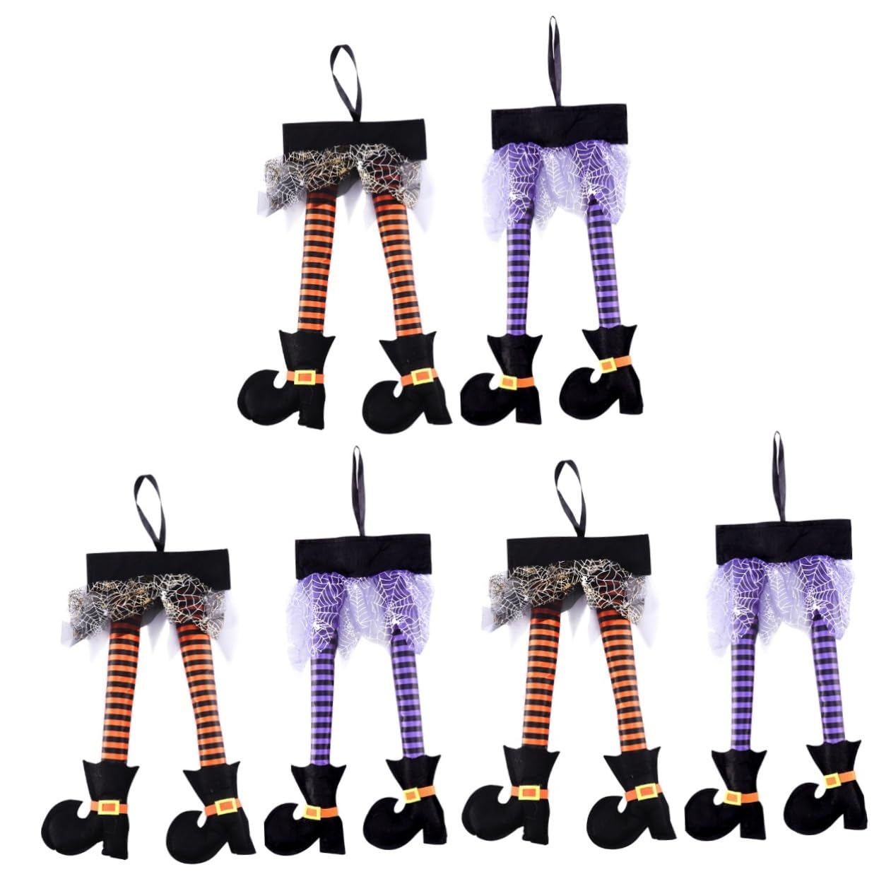 Witch Legs Hanging Decorations Set - Multi-coloured 6 Pcs-image-e8959c63-cfd1-4f04-949b-573872bdcd36-120718