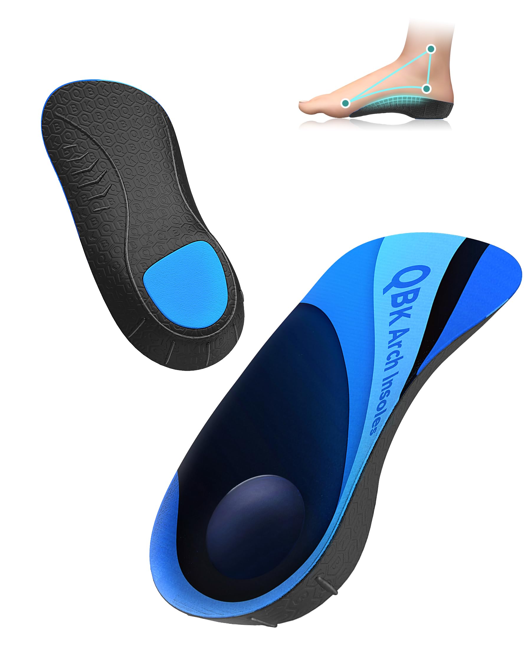 3/4 Orthotic Insoles S for Plantar Fasciitis & Heel Spurs Support-image-3b4772a6-d022-408e-a449-52d56ab8a096-53051