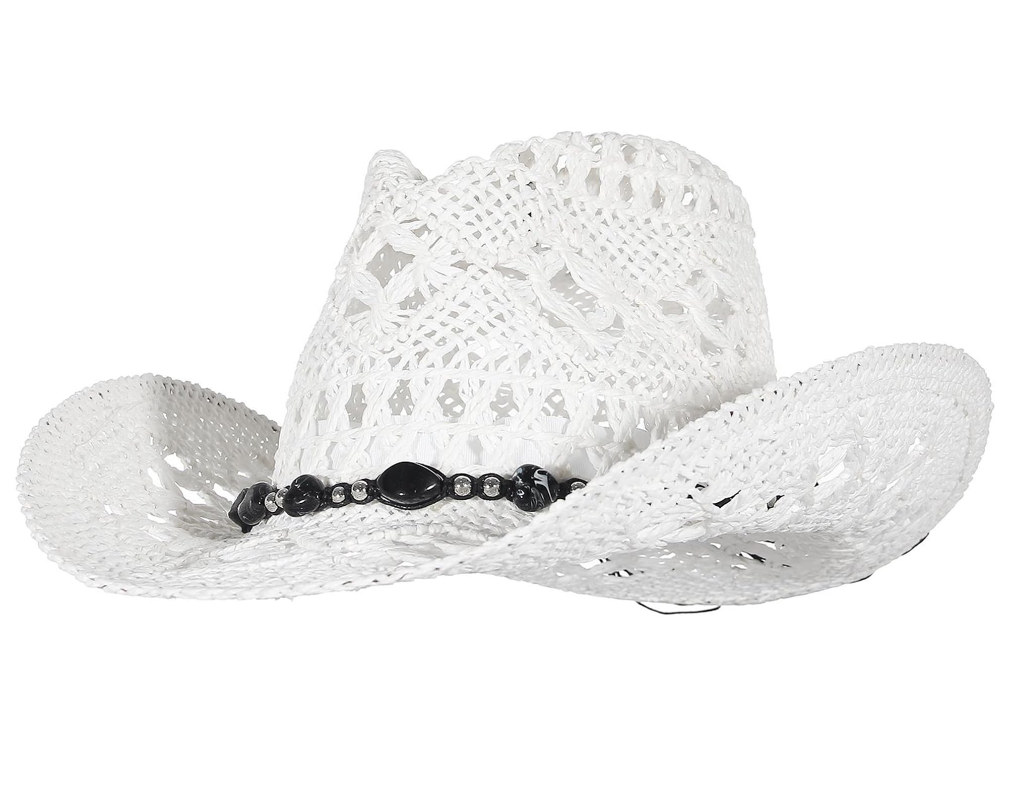 Unisex Straw Cowboy Hat - Beige 56-58cm-image-ec717a6b-65de-48eb-af23-422422c47423-93720