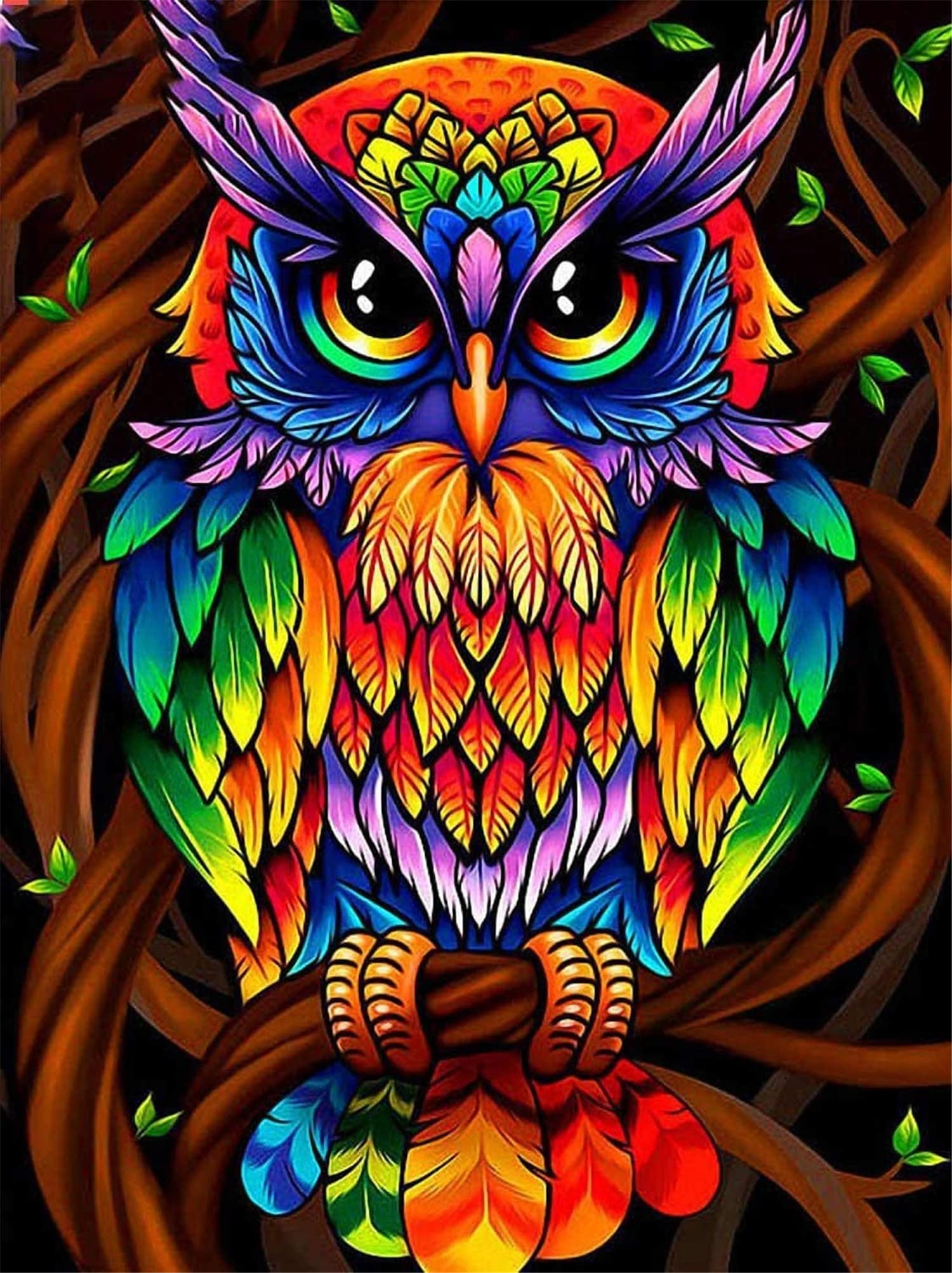 Meecaa Cross Stitch Kits Count Stamped, Owl 11 Colored (36CMx46CM) 1)-image-fe651b5d-6e55-49b1-9c83-004b338d25c8-56582