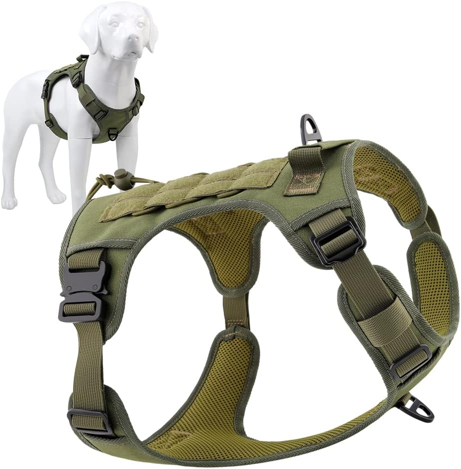 Tactical Dog Harness No-Pull - Ranger Green XL-image-b844946c-e8ed-4ae2-8bd1-5874cd98e4ce-117529