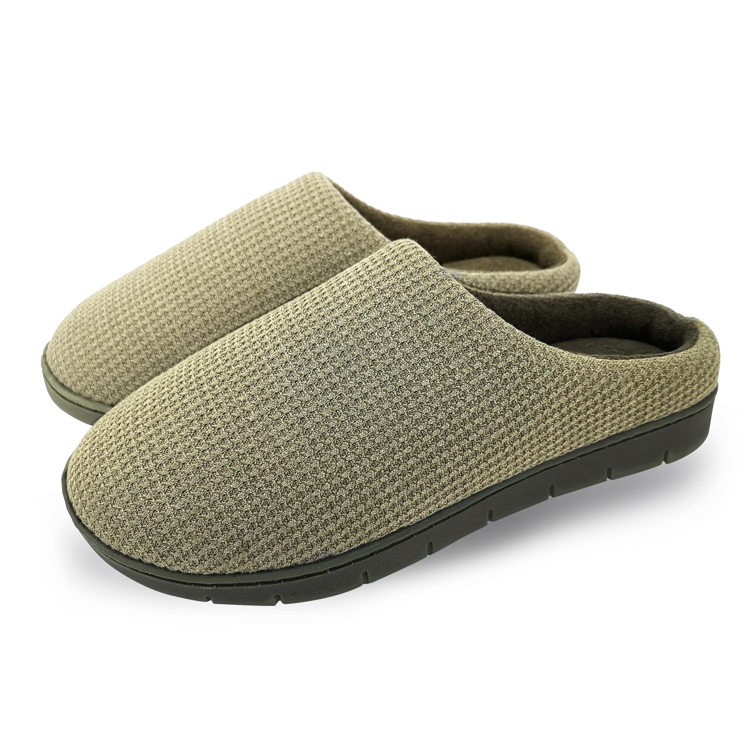 Women's Memory Foam Slippers - Green UK 5.5-6.5-image-a308c6df-182d-4b70-bd84-a1918a05ca21-86399