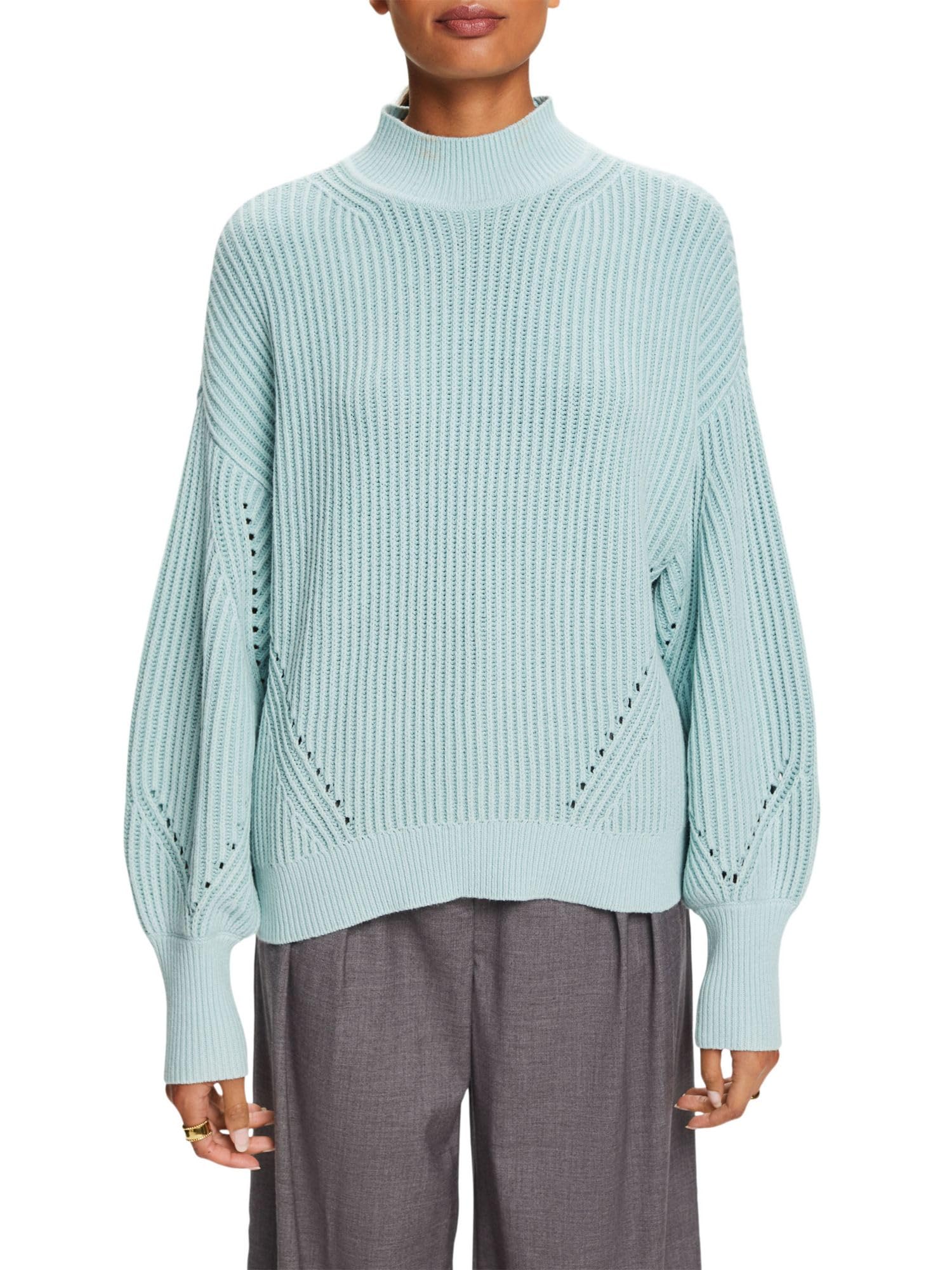 Women's Knit Jumper - Light Aqua Green XXS-image-63ebf541-5d9d-46be-a389-1b01cf4b274e-115579