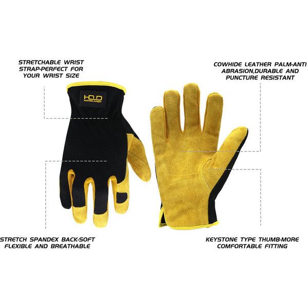 Pairs Gardening Gloves For Men And Women, Thorn Proof, Leather