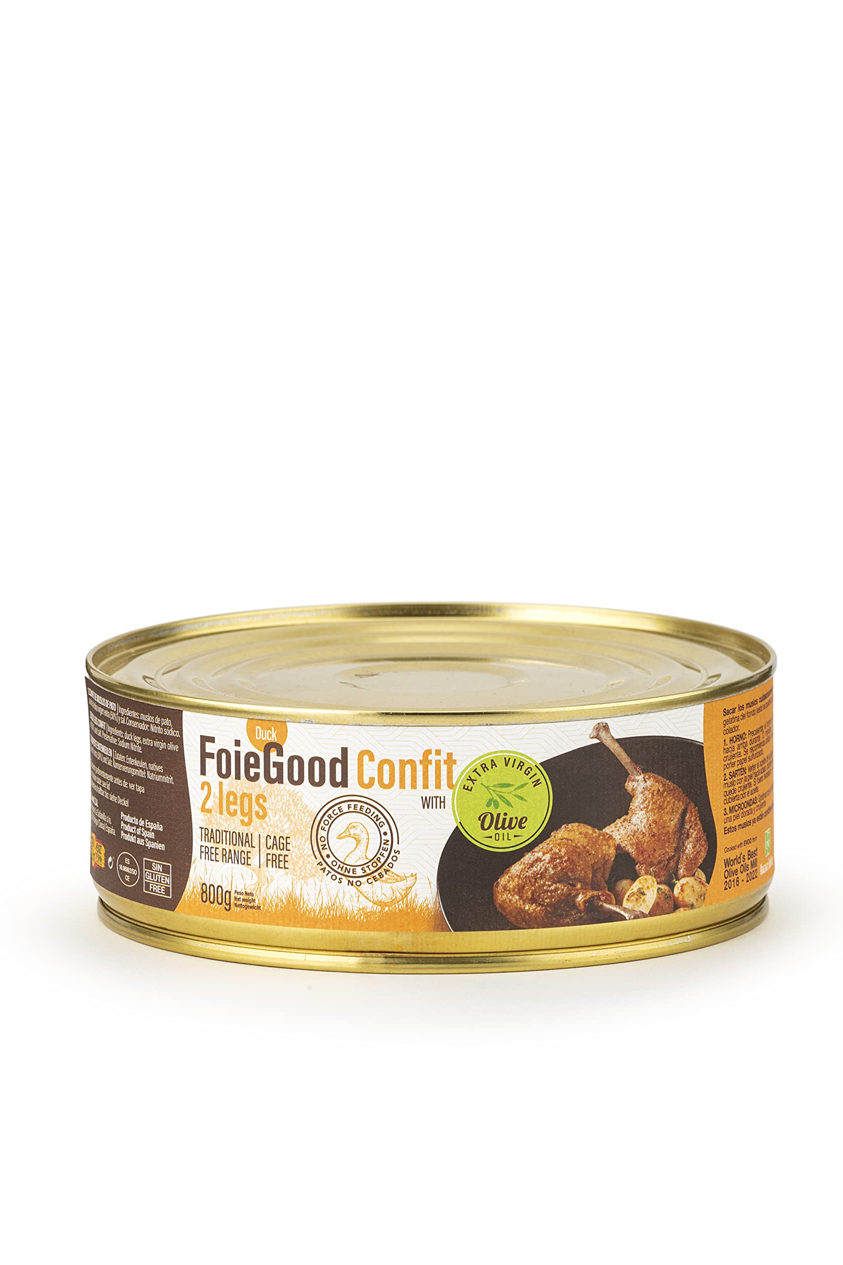 Duck Confit 2 Legs Appetiser Ready - Natural 800g-image-3d0f7726-7808-43b1-aa64-1a1e6e6b09d2-110299