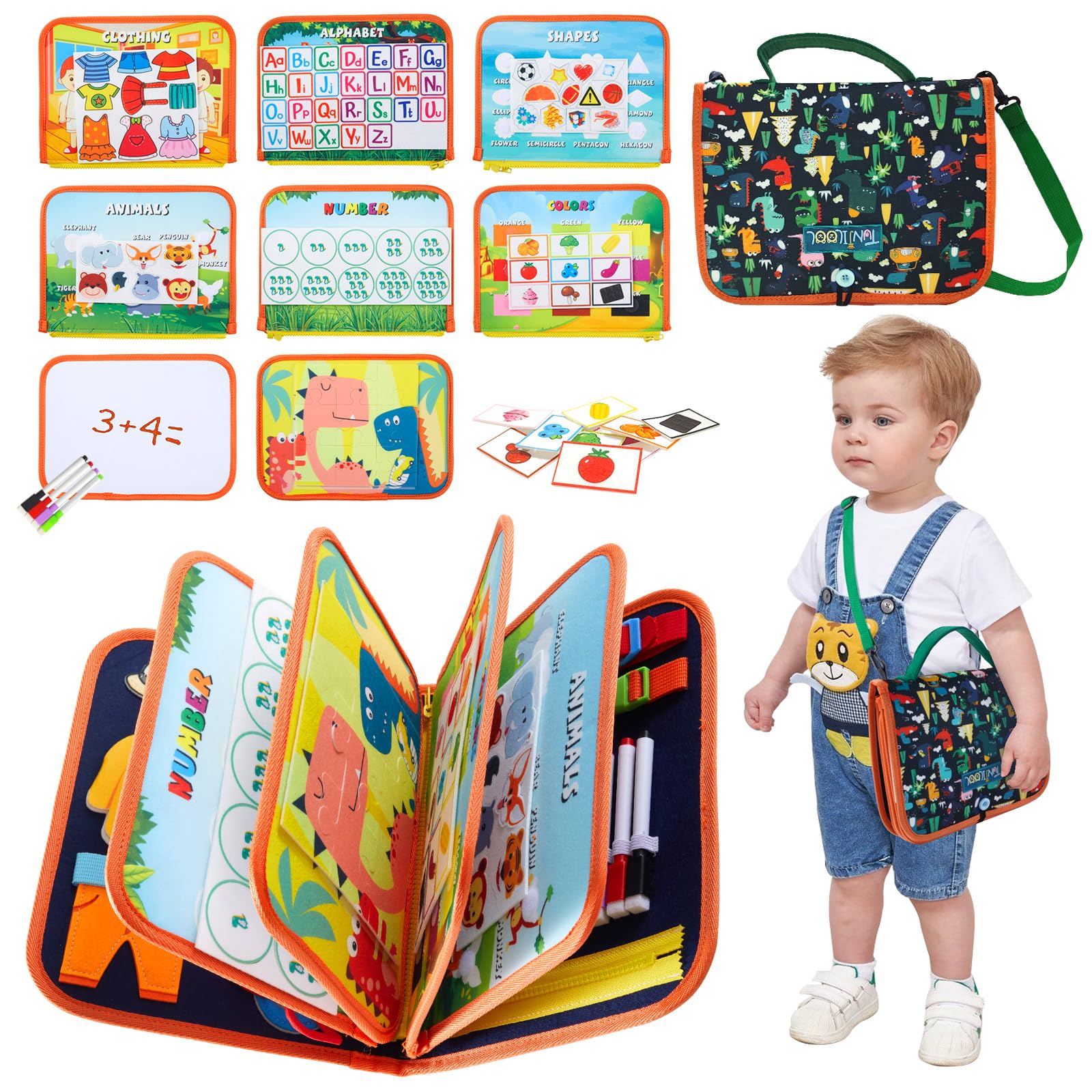 Montessori Busy Board 8-in-1 Activity Toy - Blue Medium-image-97b3e2e0-7477-4956-84e0-0d4168571b5a-99714