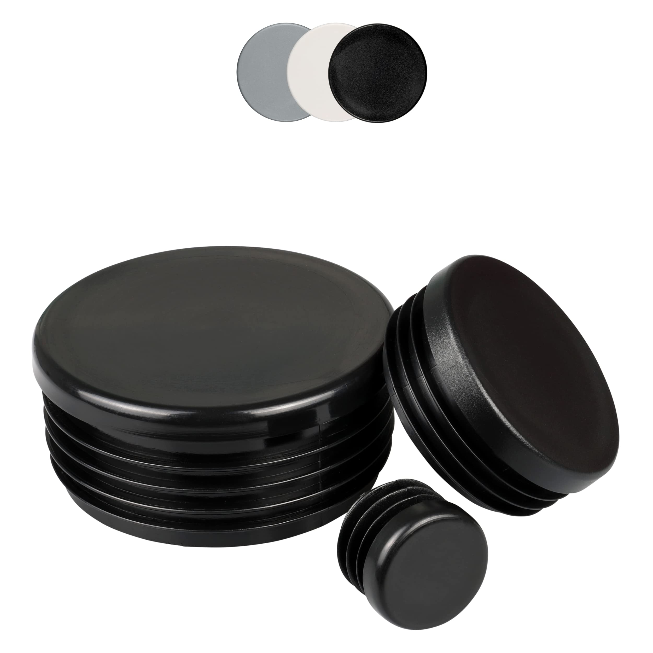 Round Plastic End Caps 10-120mm - Black-image-6014b2f5-1445-43fd-b00e-fe4d08c7a393-88290