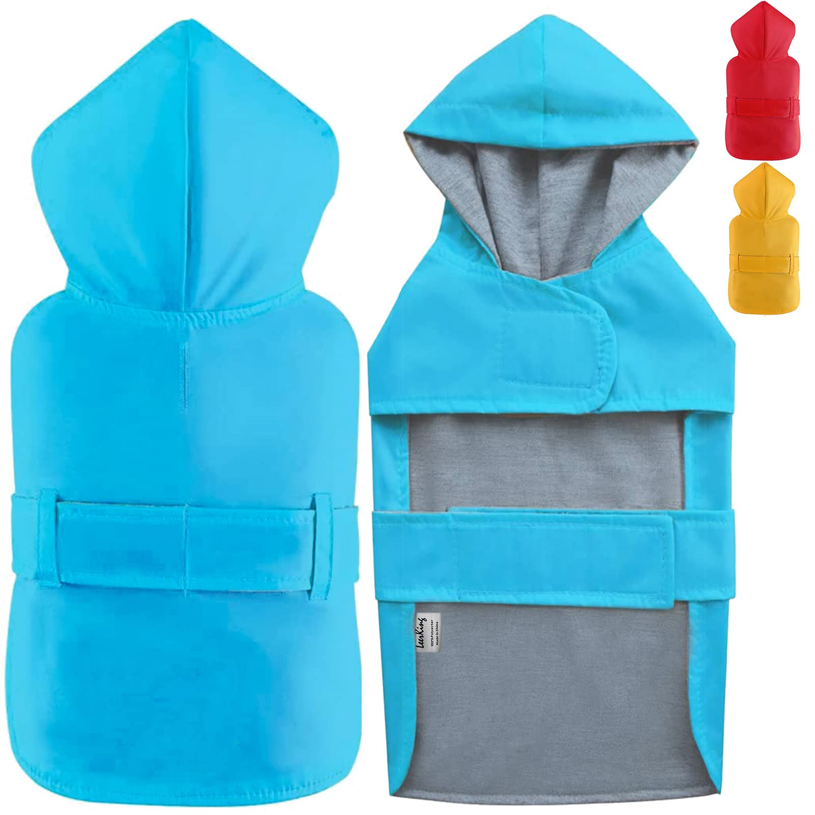 Dog Raincoat Waterproof Hooded - Blue L-image-de472fe0-368f-4f4c-935d-3d6b56be5602-108052
